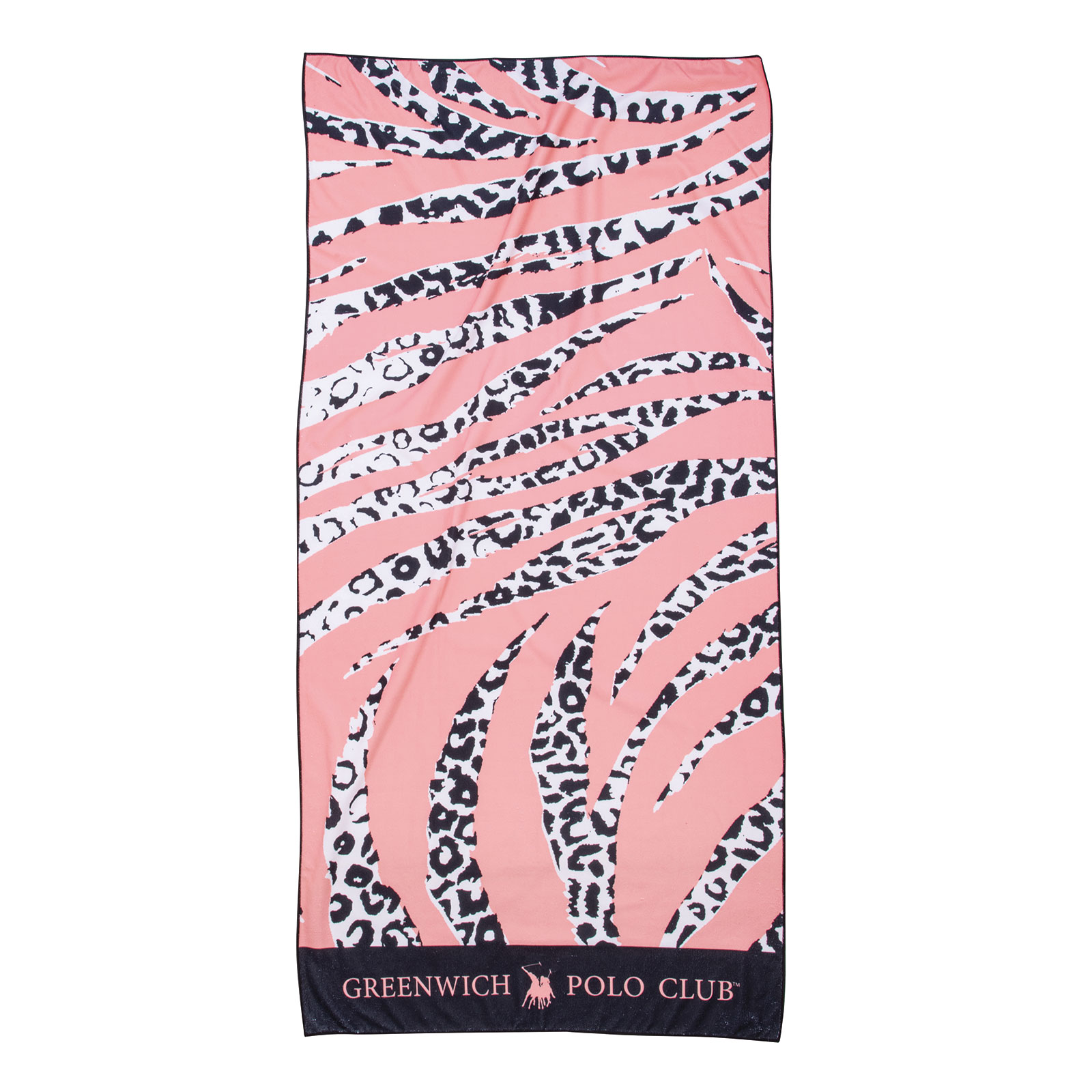 Πετσέτα Θαλάσσης Microfiber 80×170εκ. Essential 3806 Μαύρη-Nude-Λευκή Greenwich Polo Club (Ύφασμα: Microfiber, Χρώμα: Λευκό) – Greenwich Polo Club – 267801703806