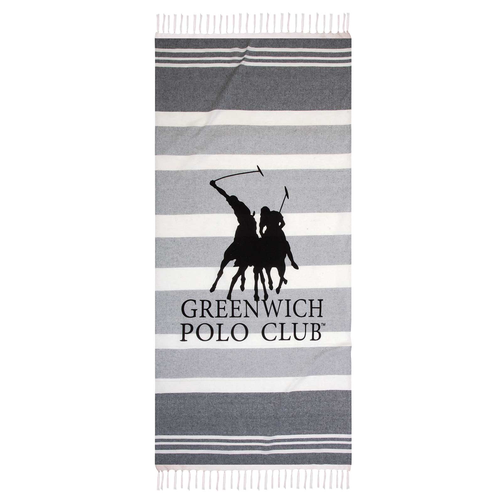 Πετσέτα Θαλάσσης-Παρεό Βαμβακερή 80×170εκ. Essential 3841 Γκρι Greenwich Polo Club (Ύφασμα: Βαμβάκι 100%, Χρώμα: Γκρι) – Greenwich Polo Club – 267801703841