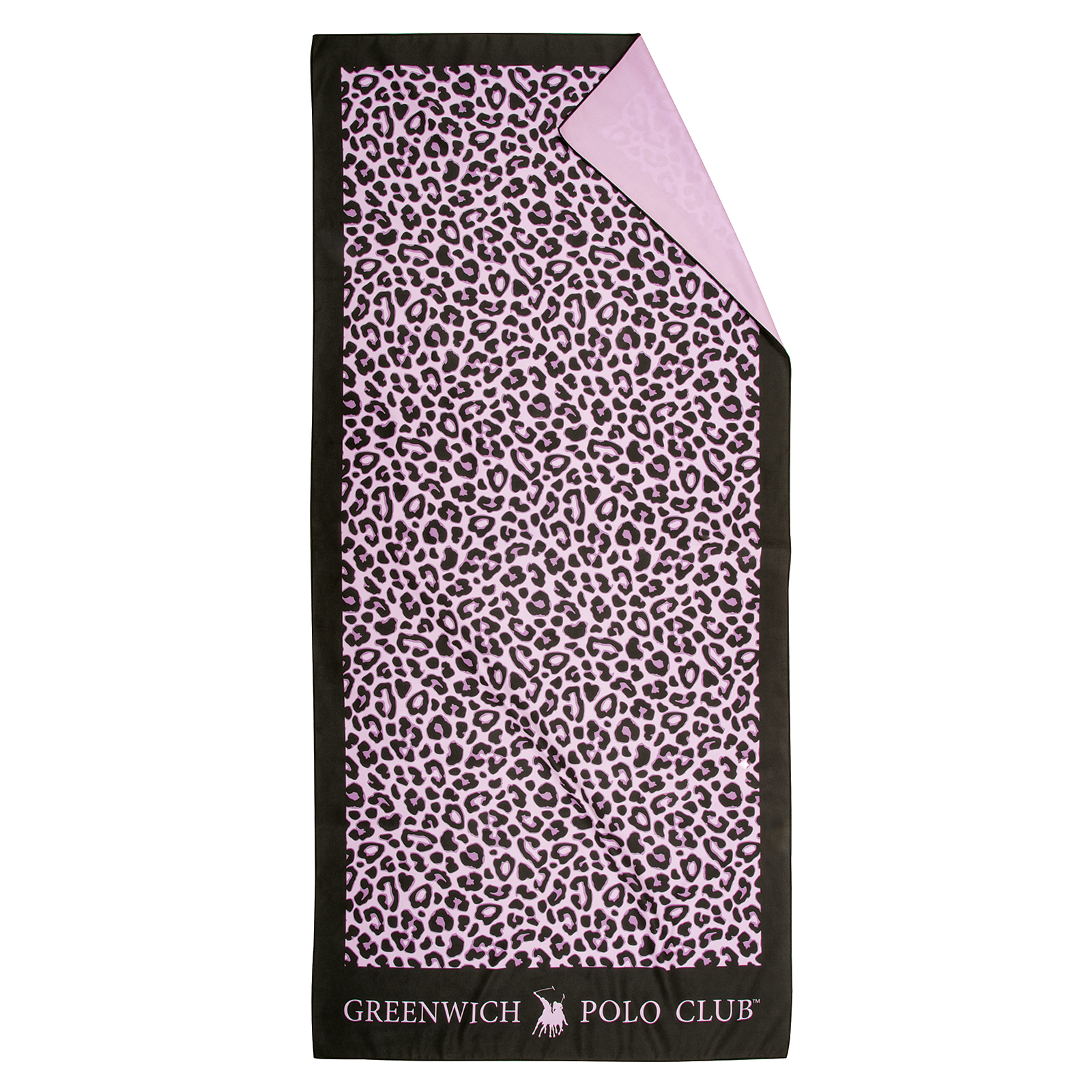 Πετσέτα Θαλάσσης Microfiber 80x170εκ. Essential 4037 Μαύρο-Ροζ Greenwich Polo Club (Ύφασμα: Microfiber, Χρώμα: Ροζ) - Greenwich Polo Club - 267801704037