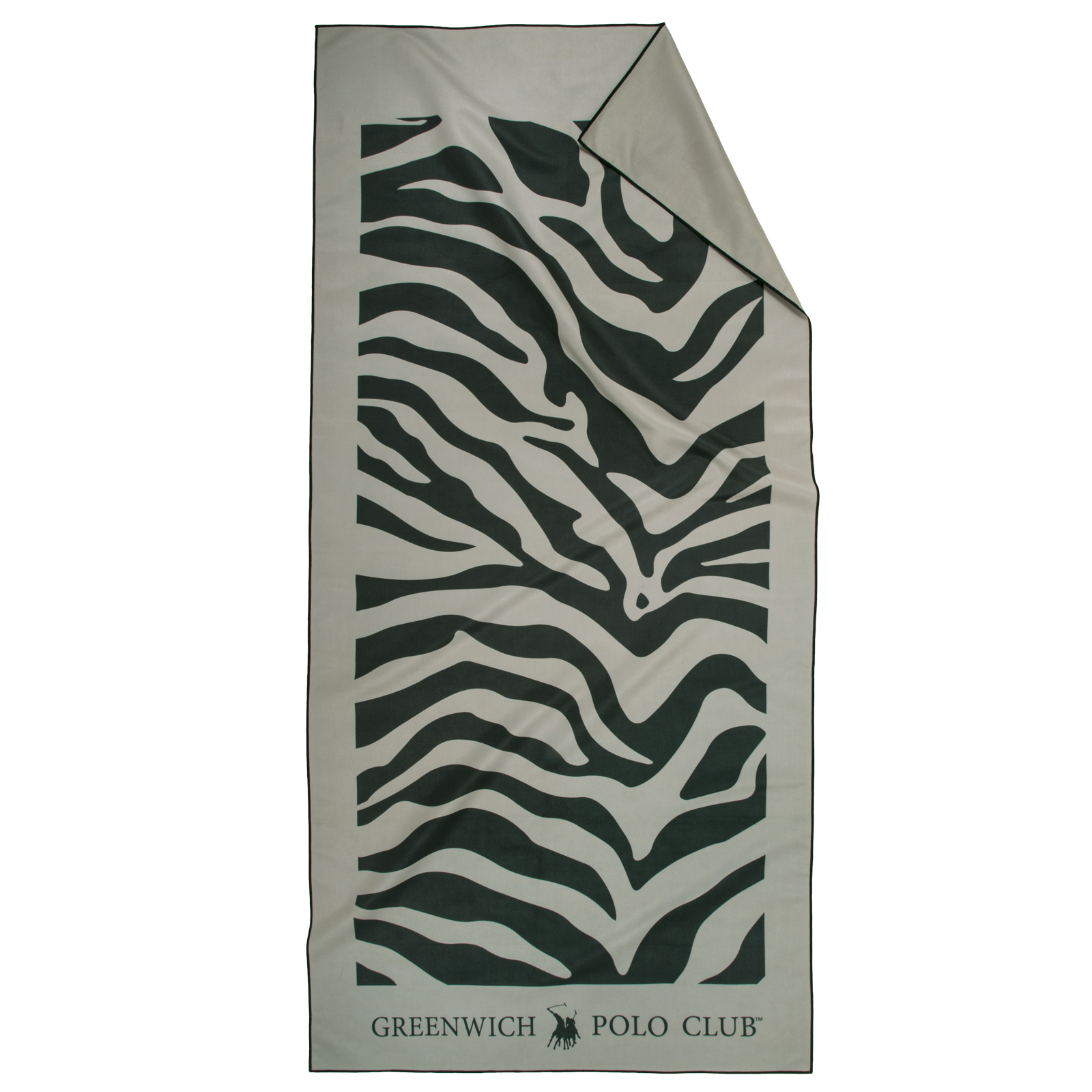 Πετσέτα Θαλάσσης Microfiber 80x170εκ. Essential 5203 Black-Taupe Greenwich Polo Club (Ύφασμα: Microfiber, Χρώμα: Μαύρο) - Greenwich Polo Club - 267801705203