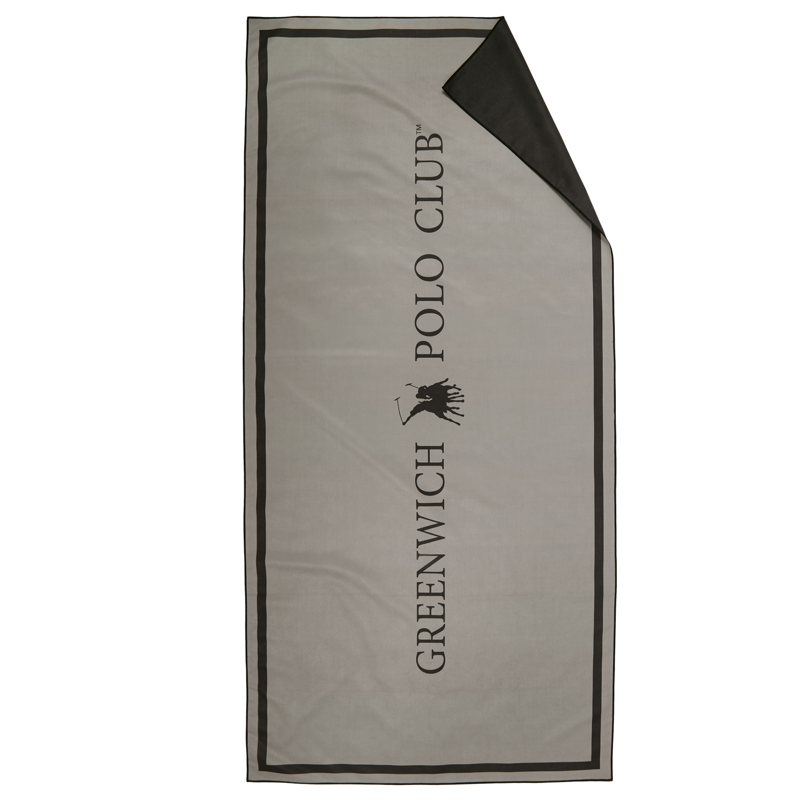 Πετσέτα Θαλάσσης Microfiber 80x170εκ. Essential 5213 Black-Grey Greenwich Polo Club (Ύφασμα: Microfiber, Χρώμα: Μαύρο) - Greenwich Polo Club - 267801705213