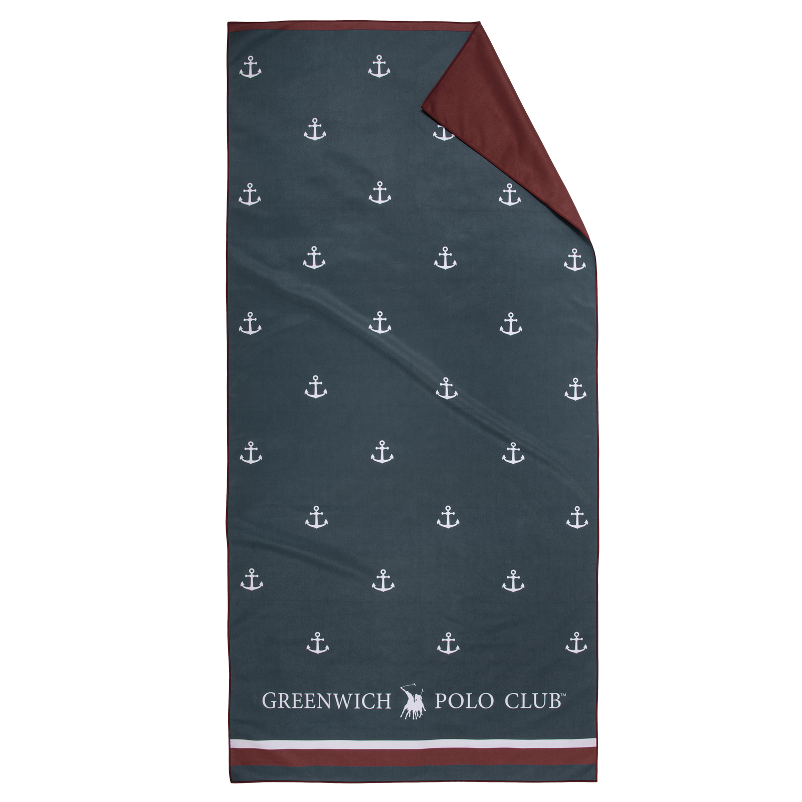 Πετσέτα Θαλάσσης Microfiber 80x170εκ. Essential 5224 Blue Greenwich Polo Club (Ύφασμα: Microfiber, Χρώμα: Μπλε) - Greenwich Polo Club - 267801705224