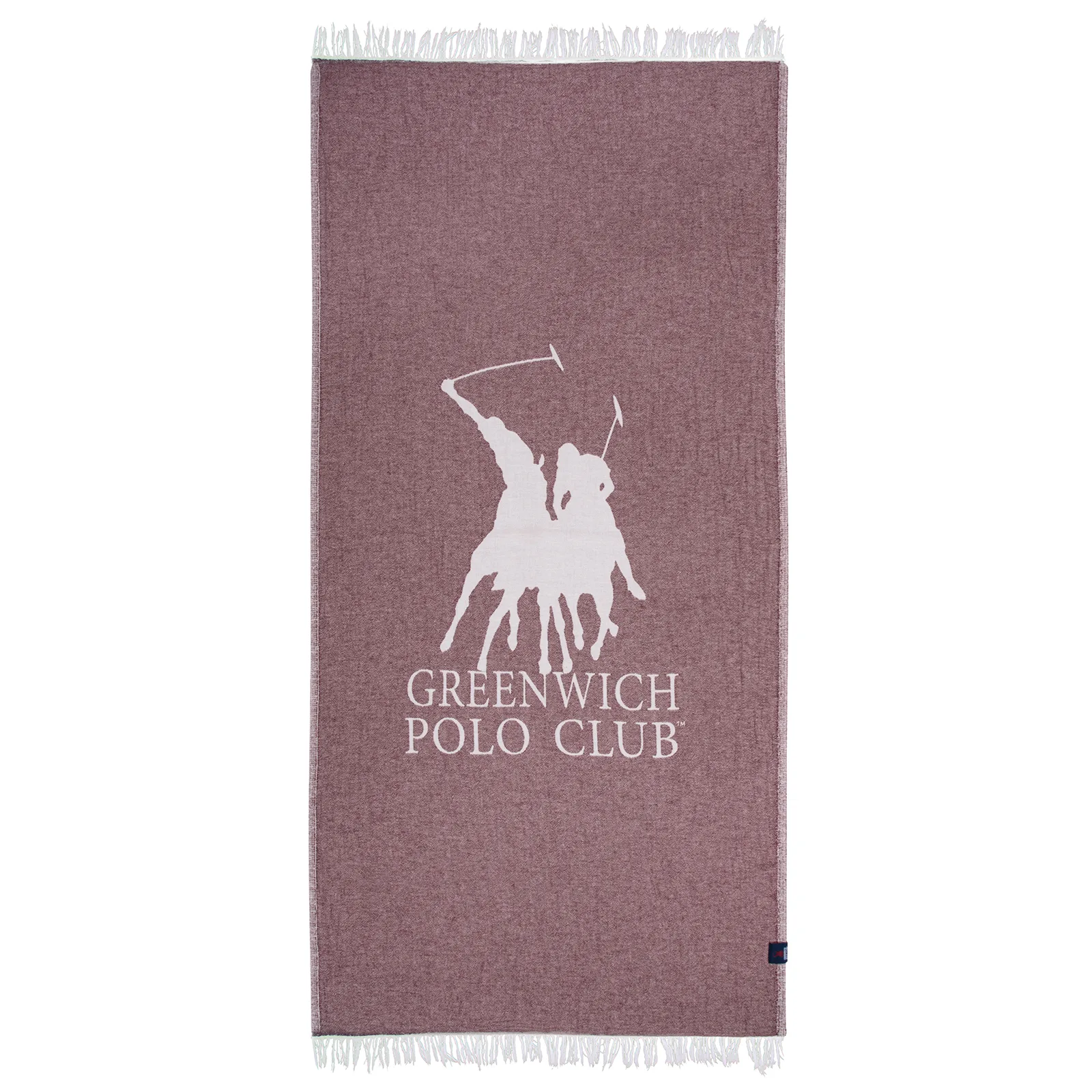 Greenwich Polo Club Πετσέτα Θαλάσσης Βαμβακερή 85x170εκ. Essential 3906 Μπορντώ-Ιβουάρ Greenwich Polo Club (Ύφασμα: Βαμβάκι 100%, Χρώμα: Ιβουάρ) - Greenwich Polo Club - 267851703906
