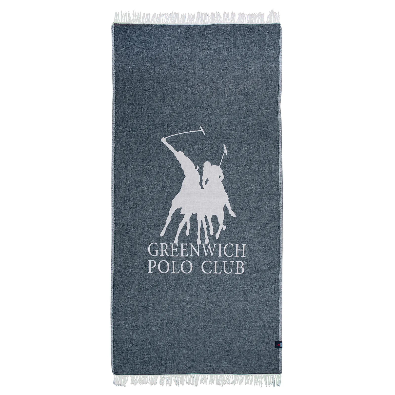 Πετσέτα Θαλάσσης Βαμβακερή 85×170εκ. Essential 3907 Ιβουάρ-Μπλε Greenwich Polo Club (Ύφασμα: Βαμβάκι 100%, Χρώμα: Μπλε) – Greenwich Polo Club – 267851703907