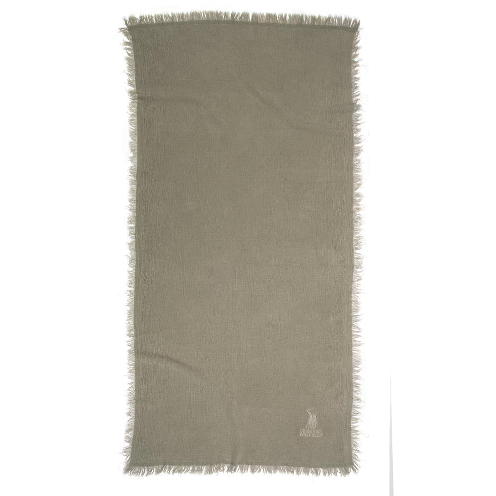 Πετσέτα Θαλάσσης Βαμβακερή-Viscose 90x170εκ. Essential 3511 Greenwich Polo Club (Χρώμα: Γκρι, Ύφασμα: 80% Βαμβάκι-20% Viscose) - Greenwich Polo Club - 267901703511
