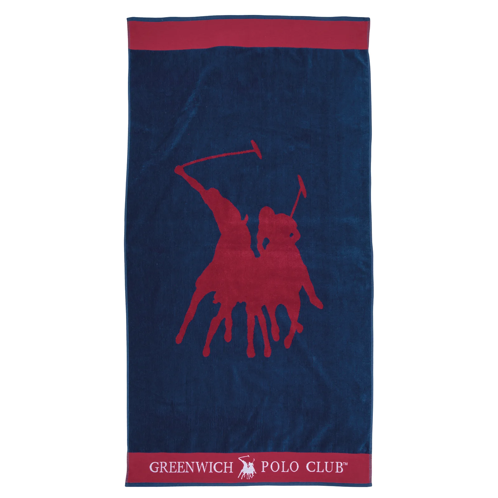 Πετσέτα Θαλάσσης Βαμβακερή 90×170εκ. Essential 3853 Κόκκινη-Μπλε Greenwich Polo Club (Ύφασμα: Βαμβάκι 100%, Χρώμα: Μπλε) – Greenwich Polo Club – 267901703853