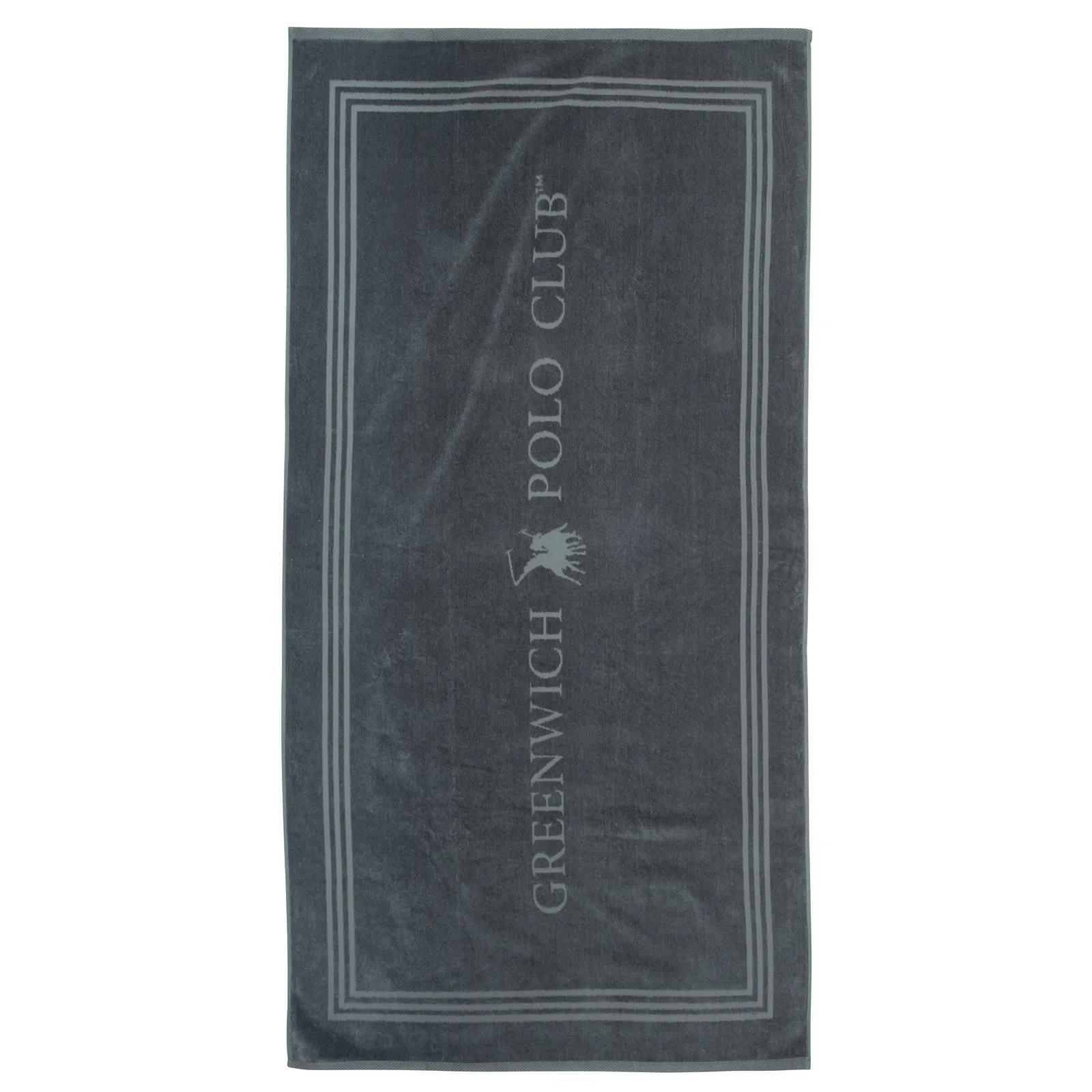 Greenwich Polo Club Πετσέτα Θαλάσσης Βαμβακερή 90x170εκ. Essential 4063 Σκούρο Γκρι Greenwich Polo Club (Ύφασμα: Βαμβάκι 100%, Χρώμα: Γκρι) - Greenwich Polo Club - 267901704063