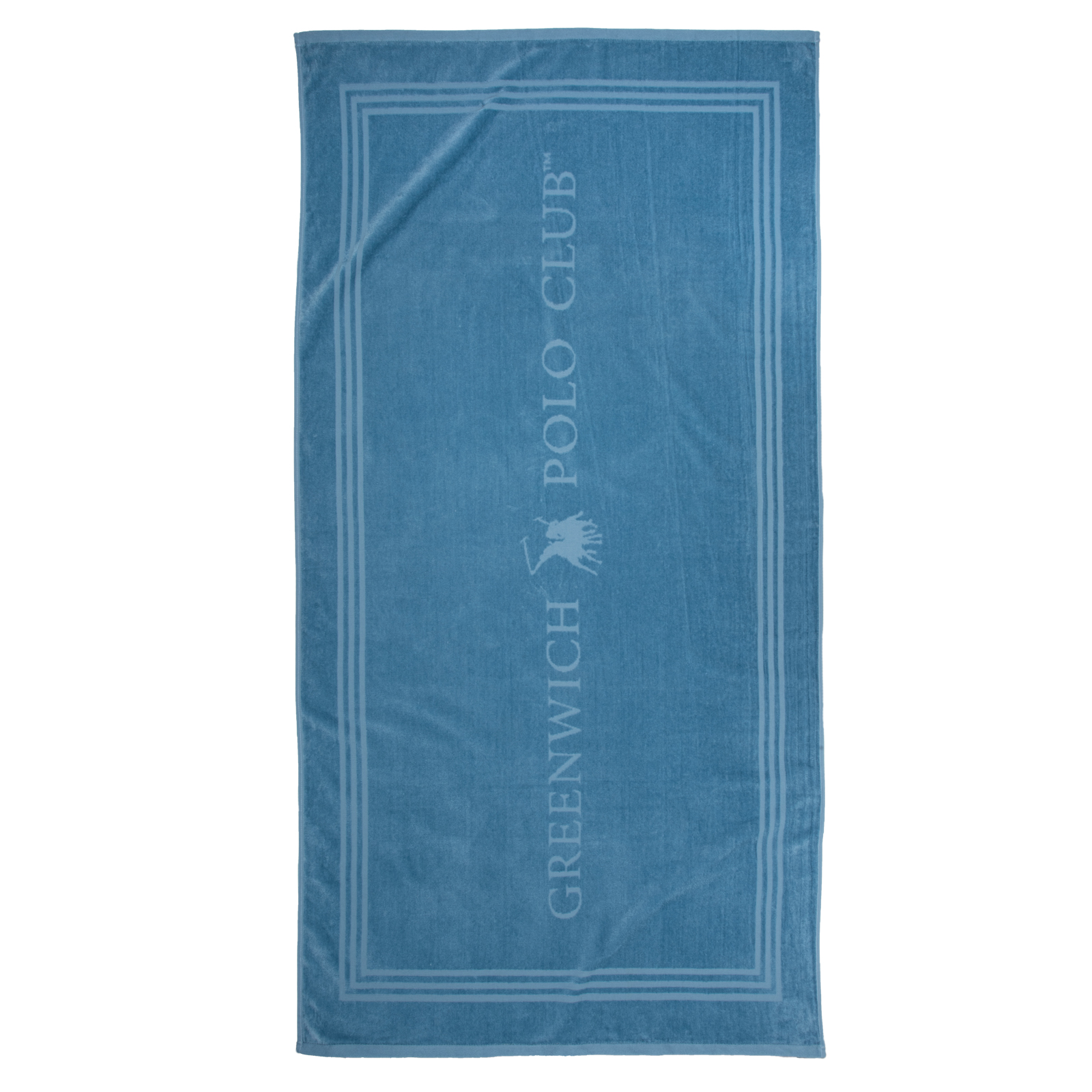Πετσέτα Θαλάσσης Βαμβακερή 90x170εκ. Essential 5201 Dark Mint Greenwich Polo Club (Ύφασμα: Βαμβάκι 100%, Χρώμα: Μπλε) - Greenwich Polo Club - 267901705201