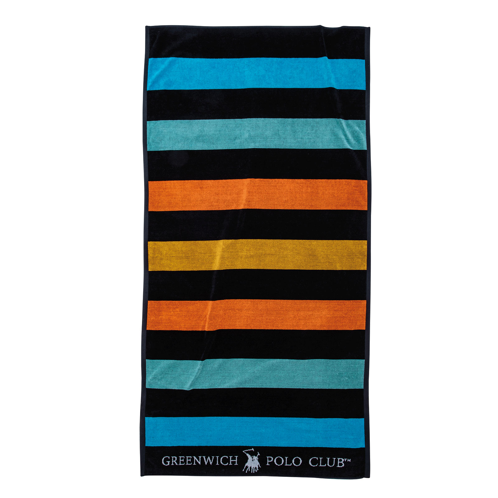 Πετσέτα Θαλάσσης Βαμβακερή 90×180εκ. Essential 3767 Κίτρινη-Μπλε-Πορτοκαλί Greenwich Polo Club (Ύφασμα: Βαμβάκι 100%, Χρώμα: Μπλε) – Greenwich Polo Club – 267901803767