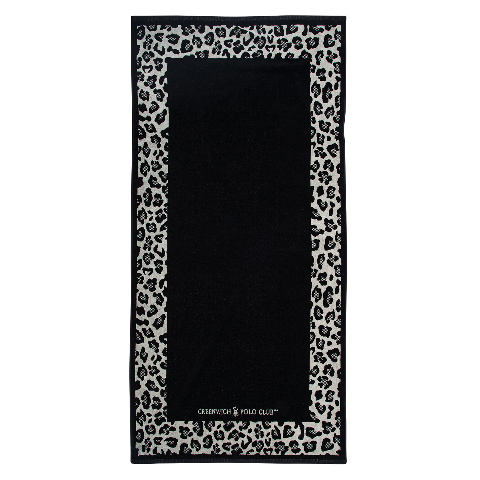 Πετσέτα Θαλάσσης Βαμβακερή 90x180εκ. Essential 3861 Μαύρη-Μπεζ-Σπαγγί Greenwich Polo Club (Ύφασμα: Βαμβάκι 100%, Χρώμα: Μαύρο) - Greenwich Polo Club - 267901803861