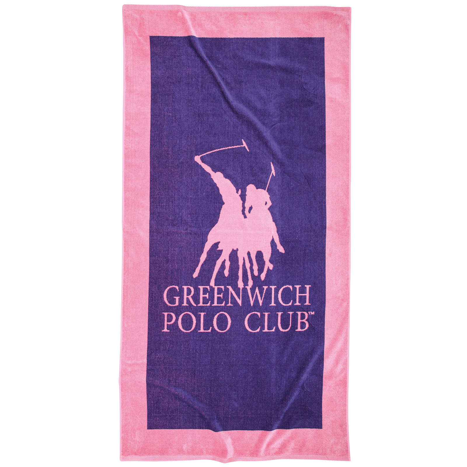 Greenwich Polo Club Πετσέτα Θαλάσσης Βαμβακερή 90x180εκ. Essential 4001 Ροζ-Μωβ Greenwich Polo Club (Ύφασμα: Βαμβάκι 100%, Χρώμα: Ροζ) - Greenwich Polo Club - 267901804001
