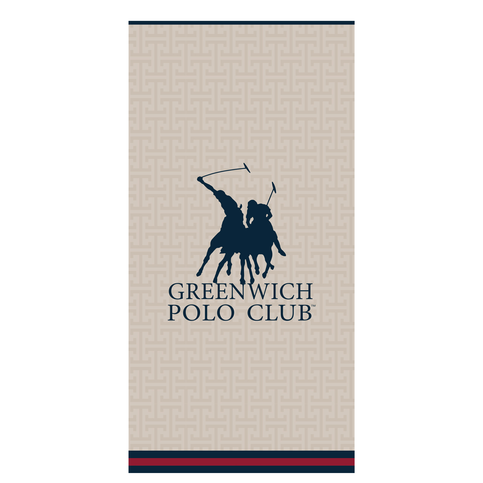 Πετσέτα Θαλάσσης Βαμβακερή 90x180εκ. Essential 5226 Blue-Taupe Greenwich Polo Club (Ύφασμα: Βαμβάκι 100%, Χρώμα: Μπλε) - Greenwich Polo Club - 267901805226