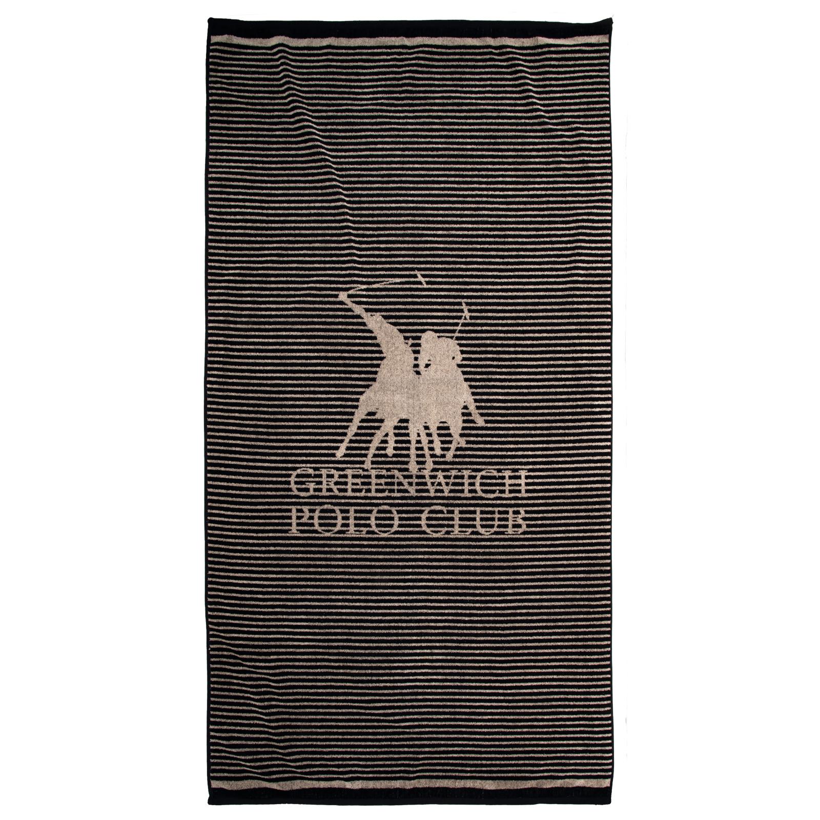 Πετσέτα Θαλάσσης Βαμβακερή 90x180εκ. Essential 5235 Black Greenwich Polo Club (Ύφασμα: Βαμβάκι 100%, Χρώμα: Μαύρο) - Greenwich Polo Club - 267901805235