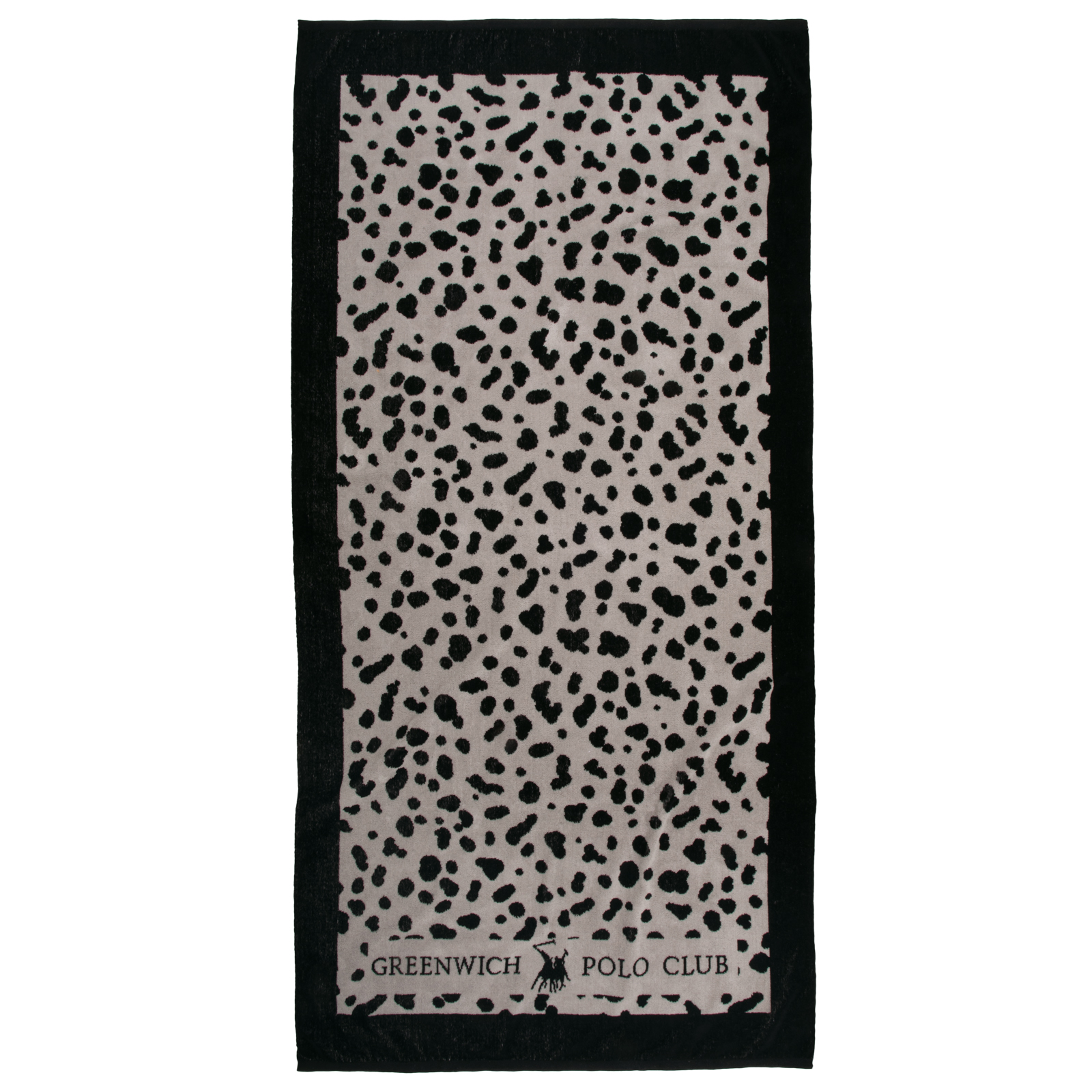 Πετσέτα Θαλάσσης Βαμβακερή 90x180εκ. Essential 5237 Black-Taupe Greenwich Polo Club (Ύφασμα: Βαμβάκι 100%, Χρώμα: Μαύρο) - Greenwich Polo Club - 267901805237