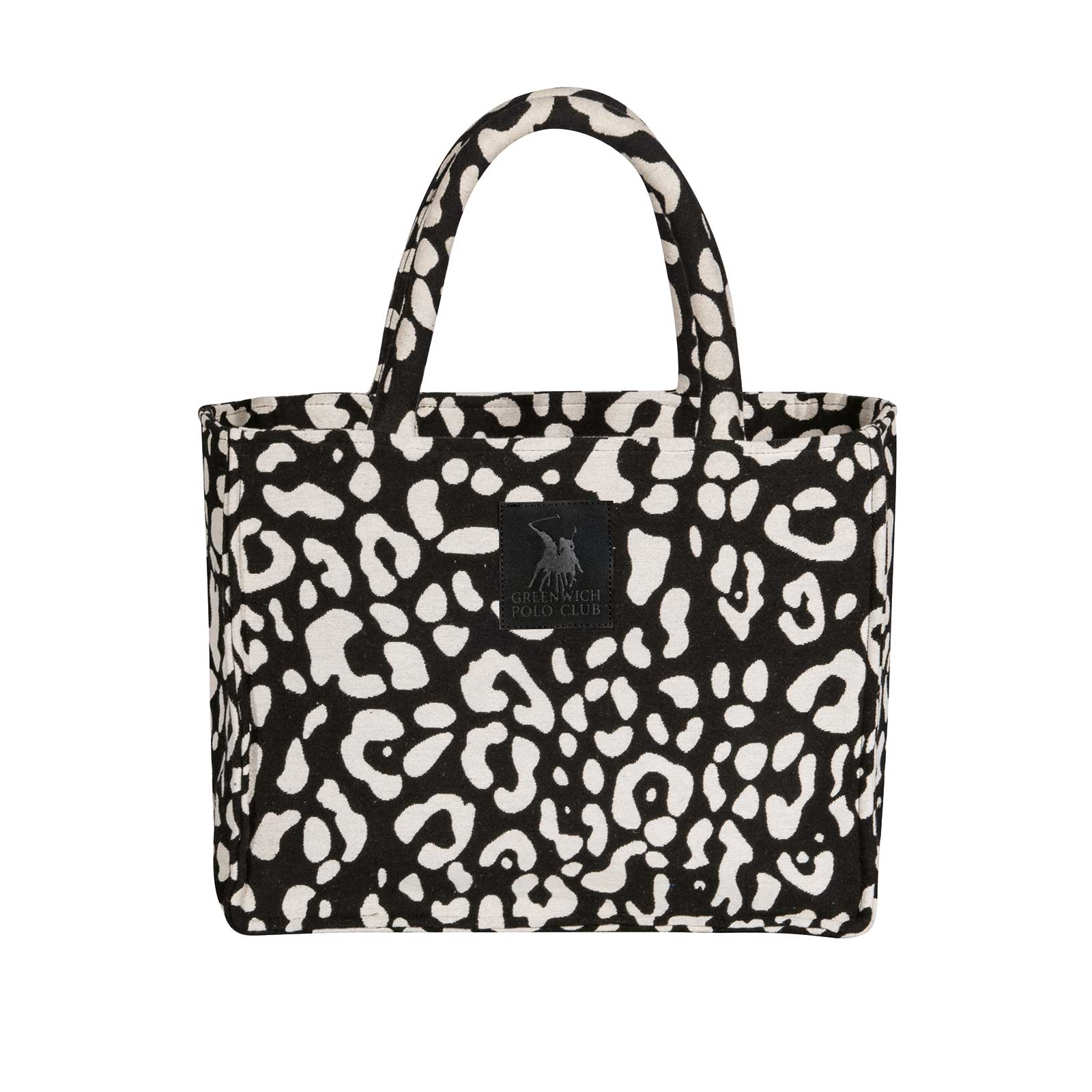 Τσάντα Θαλάσσης Polycotton 36x28εκ. Essential 4059 Μαύρη-Taupe Greenwich Polo Club (Χρώμα: Μαύρο, Ύφασμα: 70% Βαμβάκι-30% Polyester) - Greenwich Polo Club - 268362804059