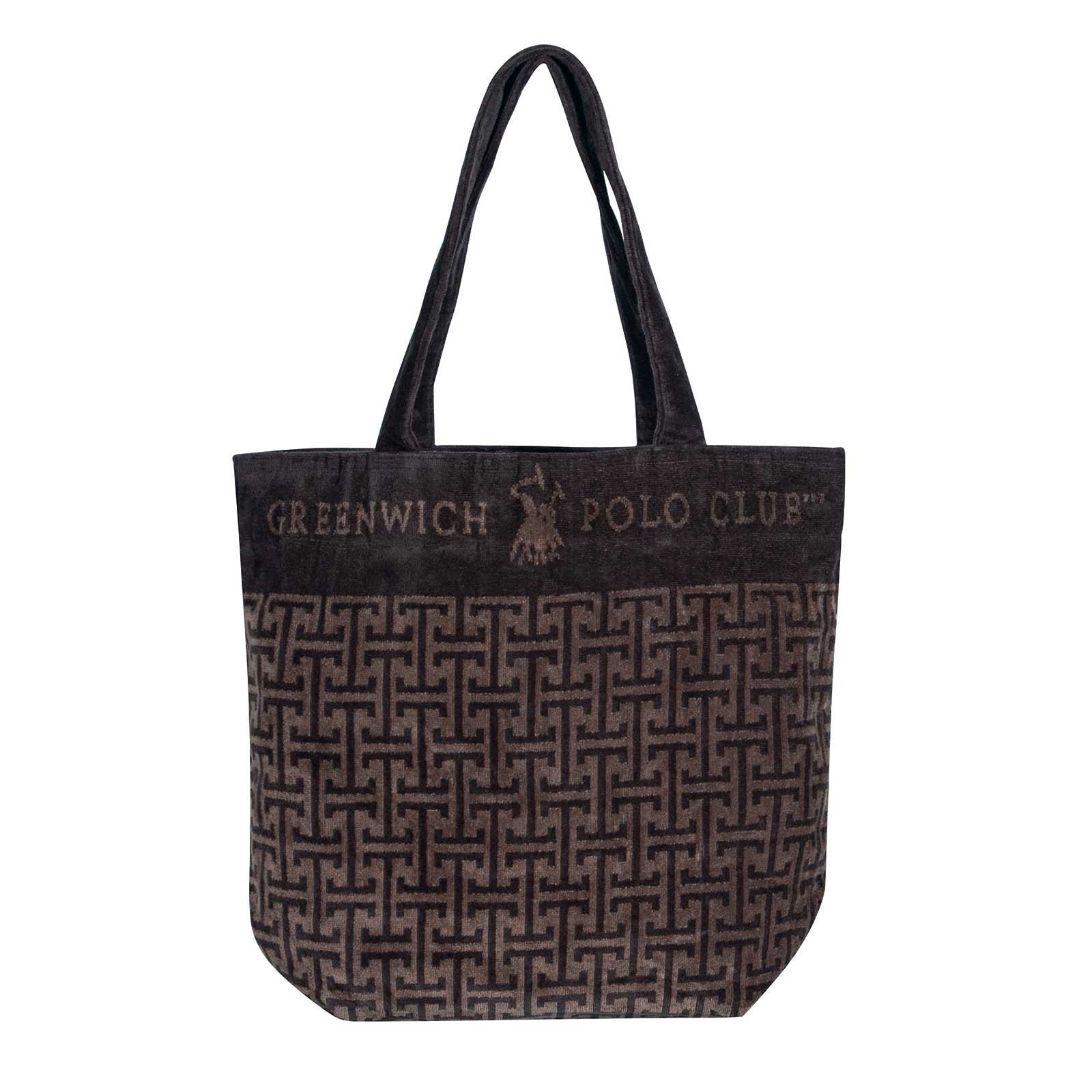 Greenwich Polo Club Τσάντα Θαλάσσης Βαμβακερή 55x40εκ. Essential 4004 Καφέ Greenwich Polo Club (Ύφασμα: Βαμβάκι 100%, Χρώμα: Καφέ) - Greenwich Polo Club - 268554004004