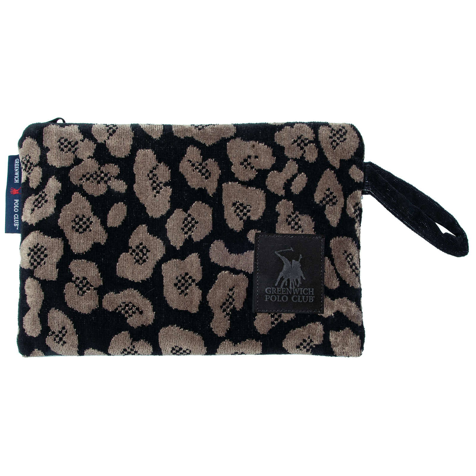 Νεσεσέρ Θαλάσσης Βαμβακερό 30x22εκ. Essential 3862 Brown-Black Greenwich Polo Club (Ύφασμα: Βαμβάκι 100%, Χρώμα: Μαύρο) - Greenwich Polo Club - 269223003862