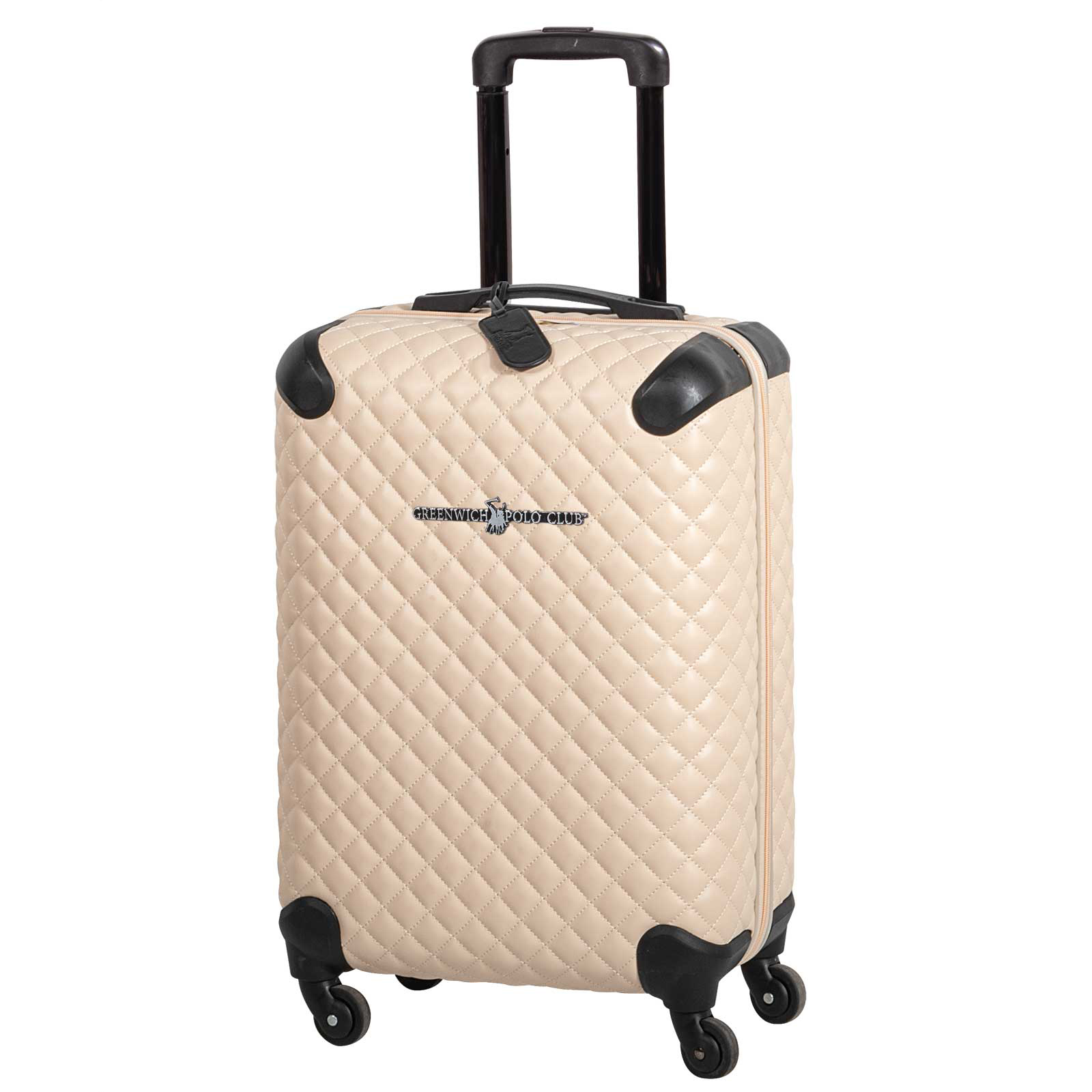 Βαλίτσα Large 65x43x27εκ. Premium 7504 Leather Like Ivory Greenwich Polo Club (Ύφασμα: Polyester, Χρώμα: Ιβουάρ) - Greenwich Polo Club - 286543277504