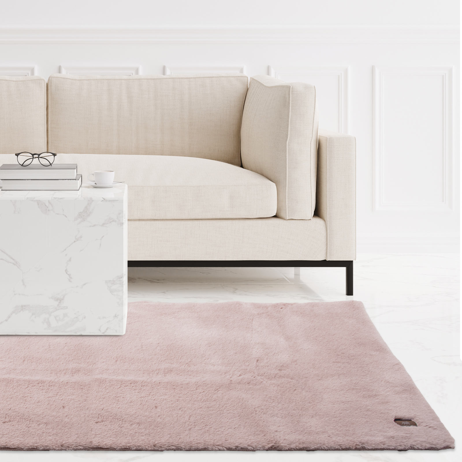 Greenwich Polo Club Χαλί Γούνινο Faux Fur 150x200εκ. Essential 3108 Nude Greenwich Polo Club (Ύφασμα: Polyester, Χρώμα: Nude) - Greenwich Polo Club - 299915203108