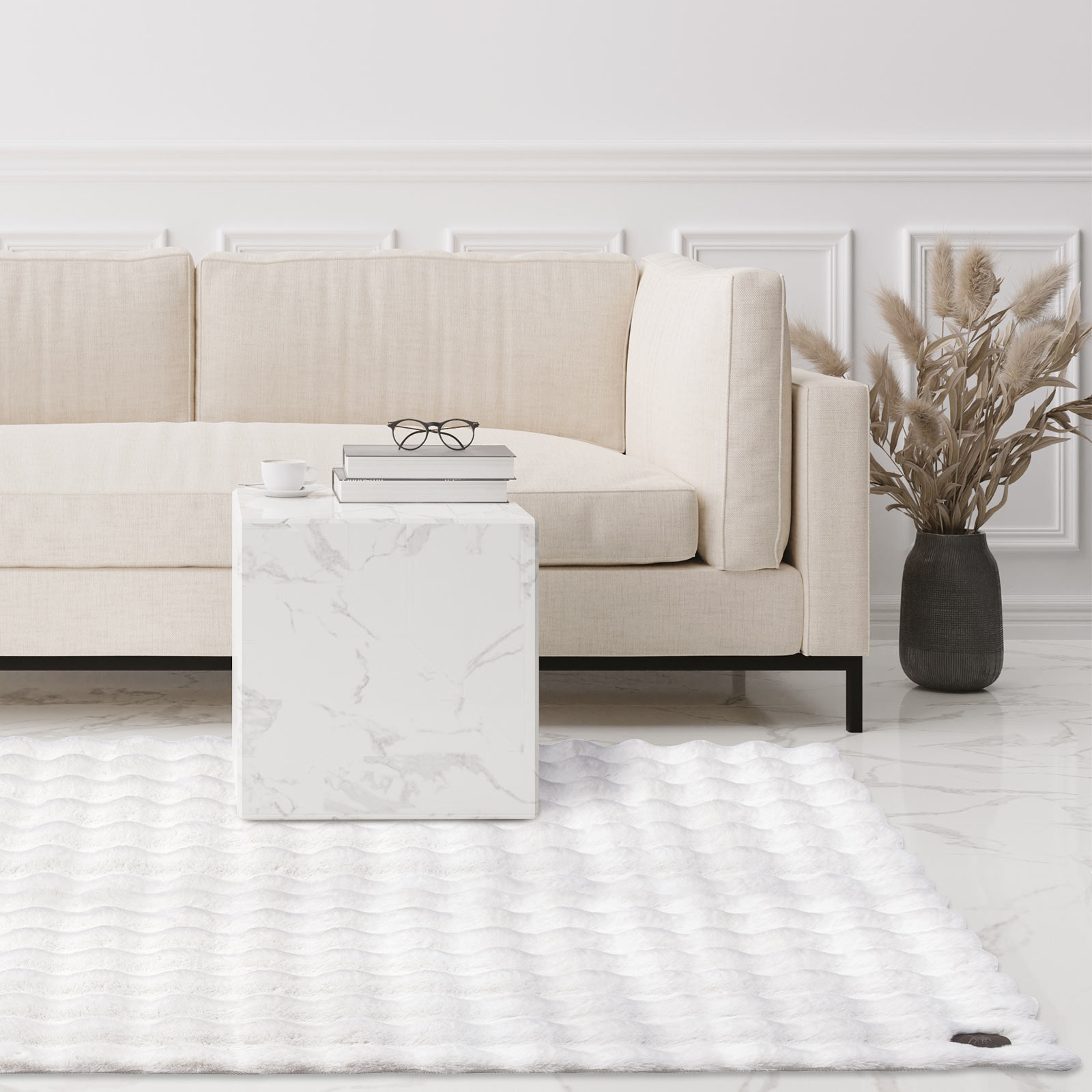 Χαλί Γούνινο Faux Fur 150x200εκ. Τρισδιάστατη Υφή Essen