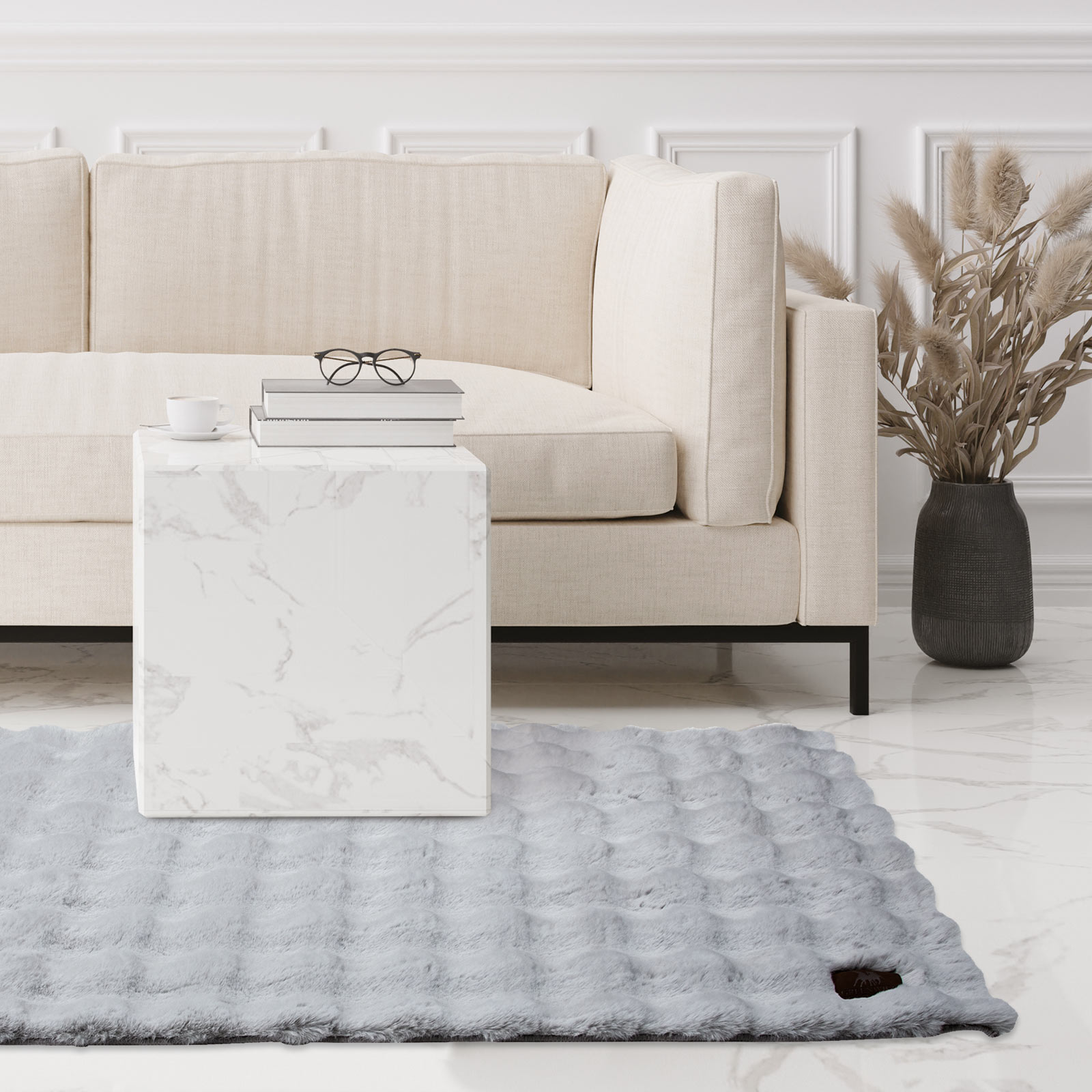Χαλί Γούνινο Faux Fur 150x200εκ. Τρισδιάστατη Υφή Essen