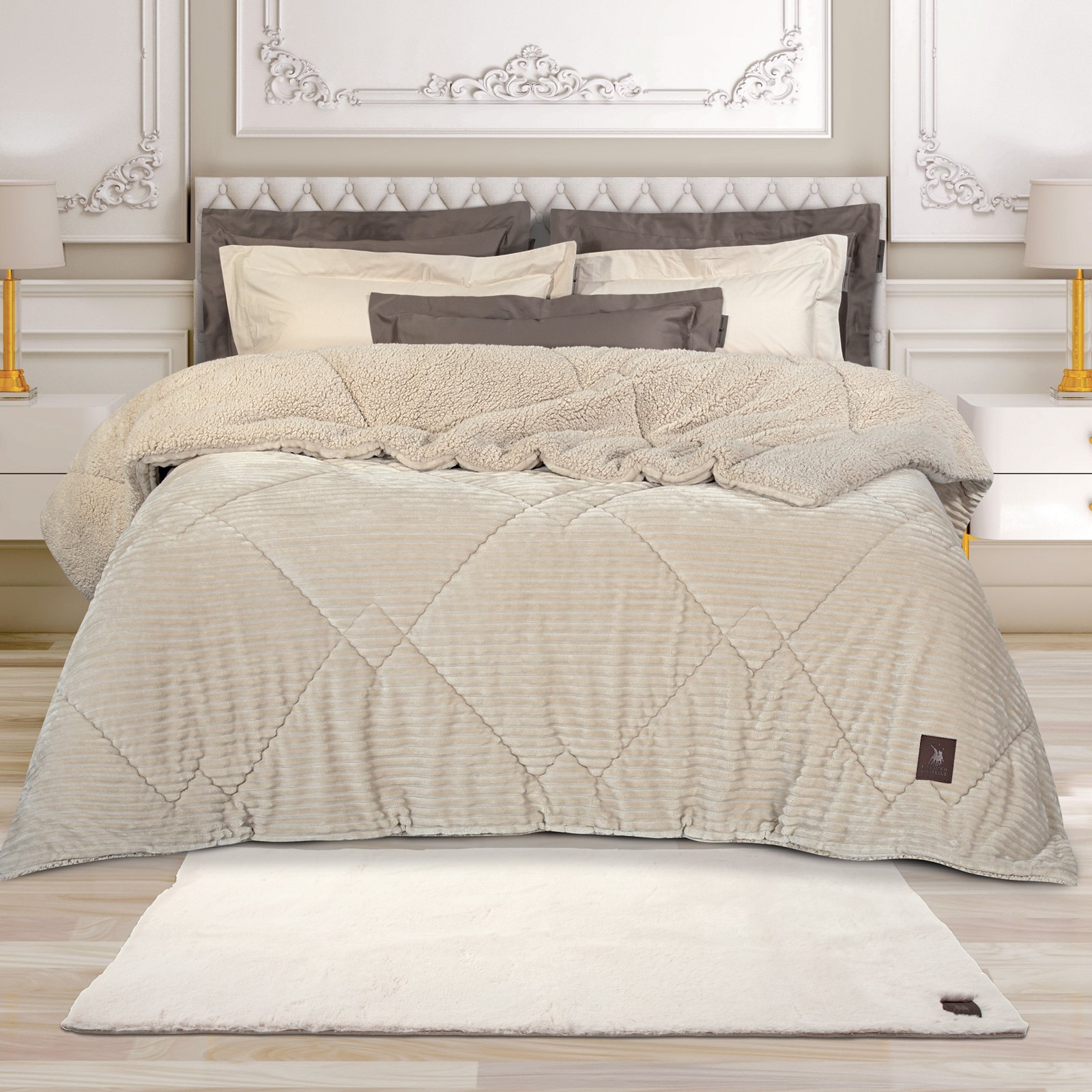 Χαλί Γούνινο Faux Fur 75x140εκ. Essential 3107 Εκρού Gr