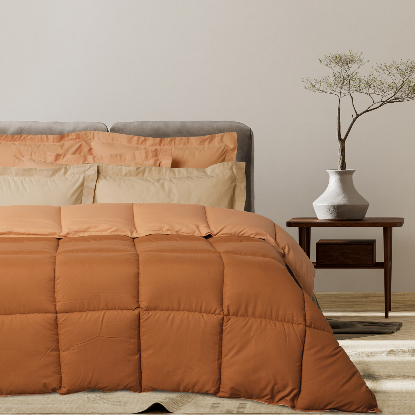 Das Home Πάπλωμα 2 Όψεων Microfiber Υπέρδιπλο 220x240εκ. Happy 9694 Salmon-Terracotta Das Home (Ύφασμα: Microfiber, Χρώμα: Σομόν, Μέγεθος: Υπέρδιπλα) - Das Home - 401909209694