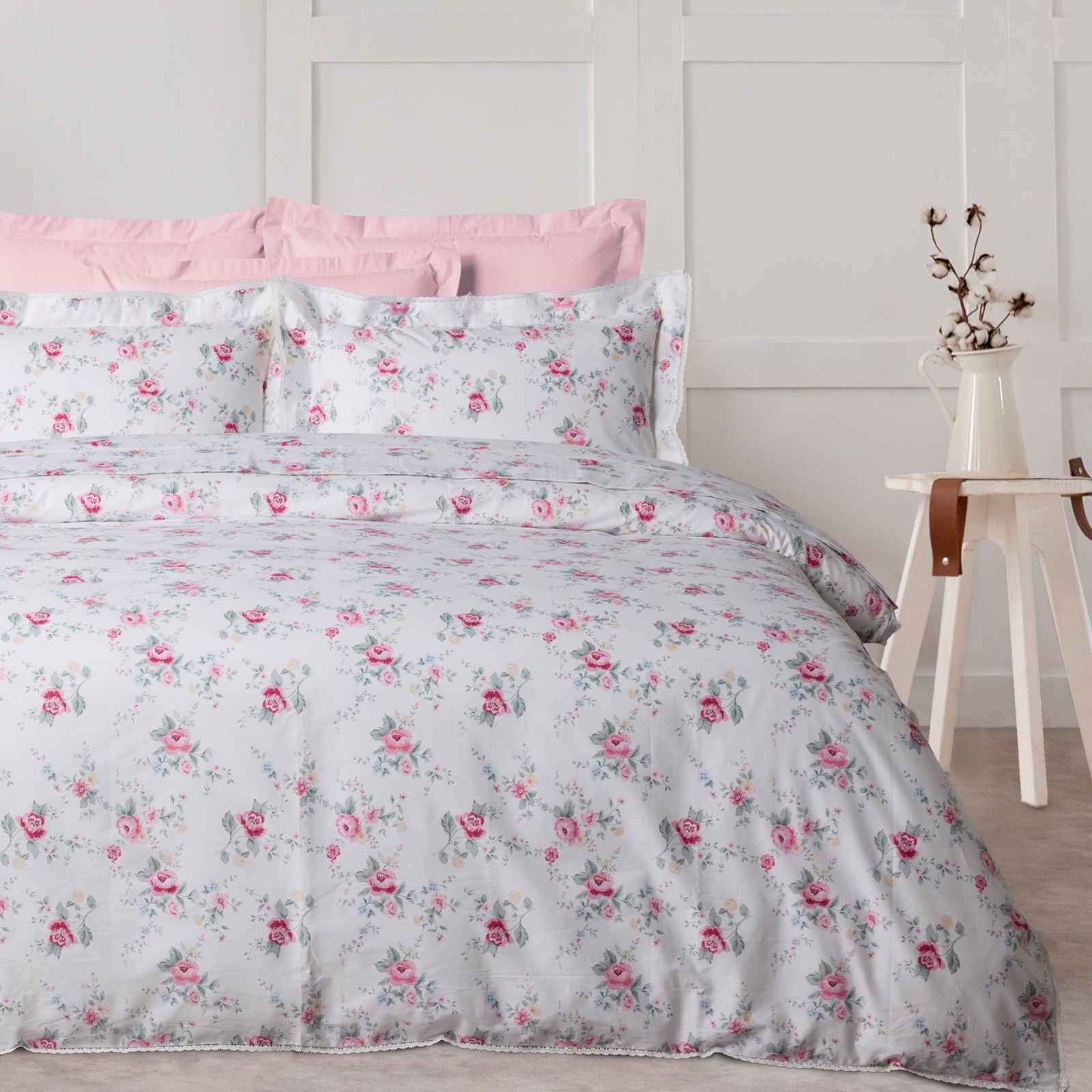 Κουβερλί Βαμβακοσατέν King 230x240εκ. Prestige 1718 Multicolor Das Home (Ύφασμα: Βαμβακοσατέν, Μέγεθος: King Size) - Das Home - 402005201718