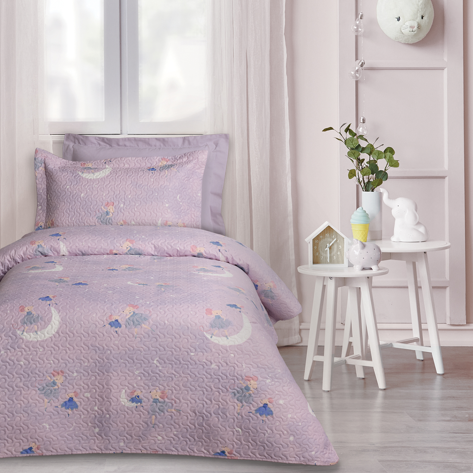 Κουβερλί Microfiber Μονό 160x240εκ. Kid Line 4980 Lilac Das Kids (Ύφασμα: Microfiber, Χρώμα: Λιλά) - DAS KIDS - 402009104980