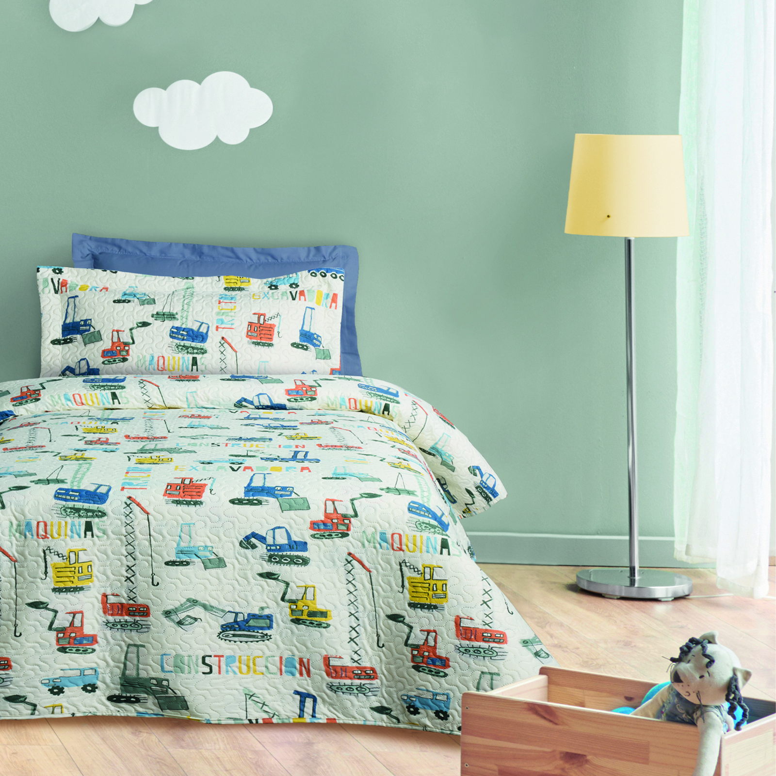 Κουβερλί Microfiber Μονό 160x240εκ. Kid Line 4982 Multicolor Das Kids (Ύφασμα: Microfiber) - DAS KIDS - 402009104982