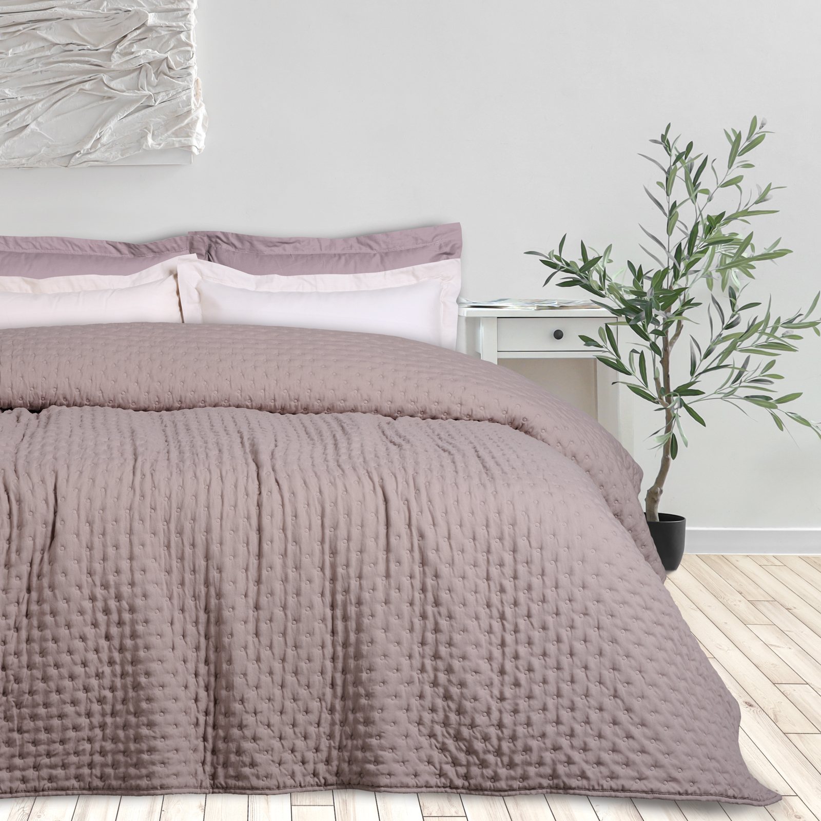 Κουβερλί Microfiber Μονό 160x240εκ. Happy 9628 Σκούρο Λ