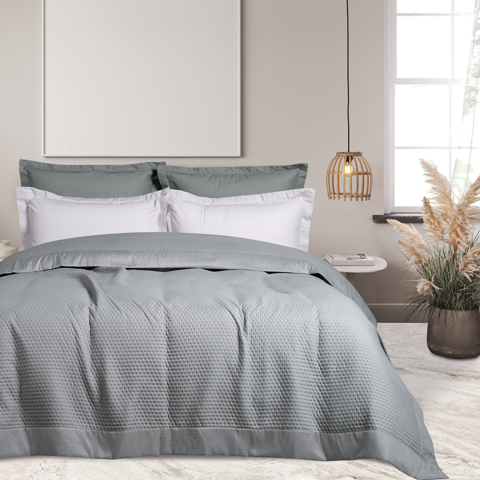 Das Home Κουβερλί Microfibre Μονό 160x240εκ. Happy 9635 Γκρι Das Home (Ύφασμα: Microfiber, Χρώμα: Γκρι, Μέγεθος: Μονά) - Das Home - 402080109635