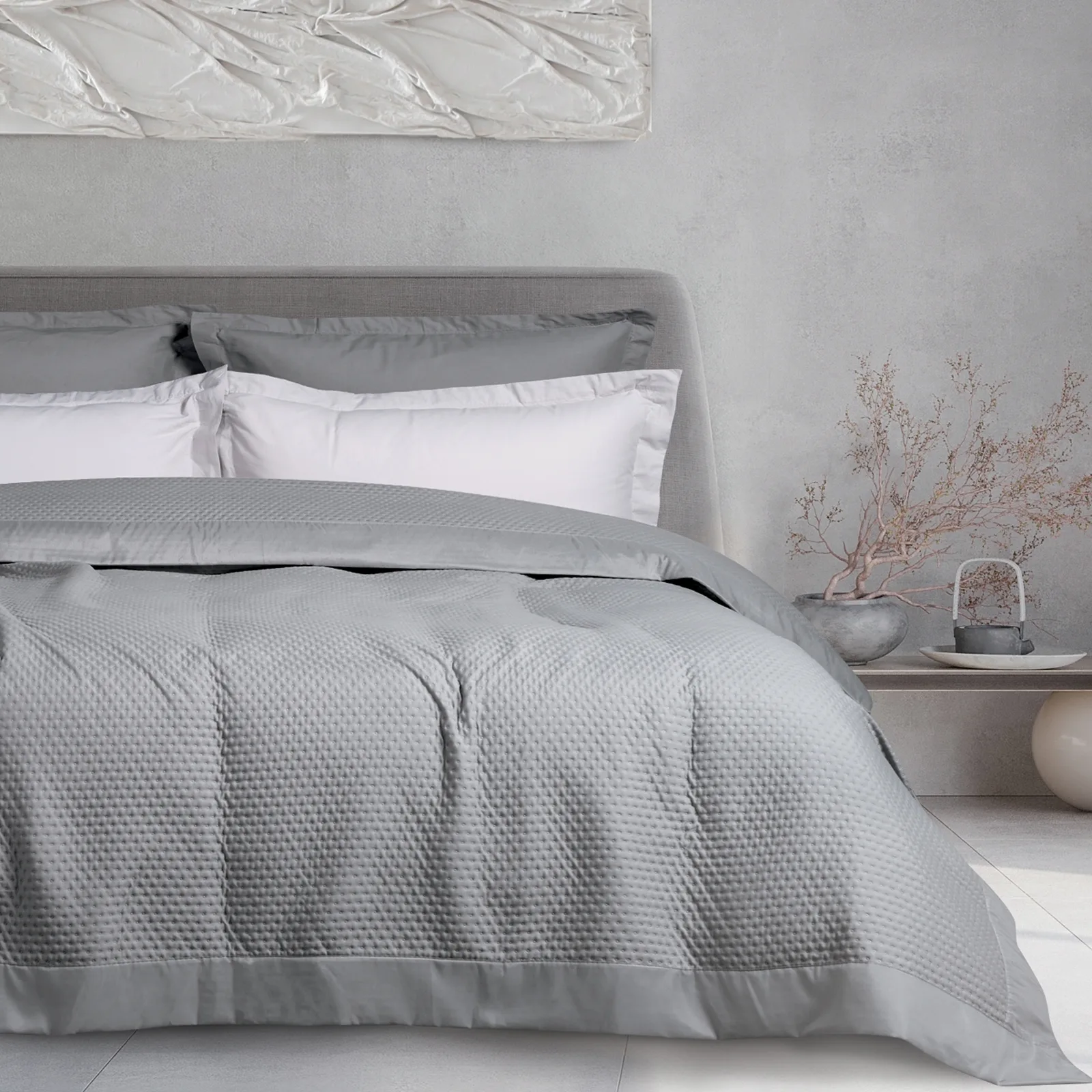 Das Home Κουβερλί Microfibre Μονό 160x240εκ. Happy 9635 Γκρι Das Home (Ύφασμα: Microfiber, Χρώμα: Γκρι, Μέγεθος: Μονά) - Das Home - 402080109635