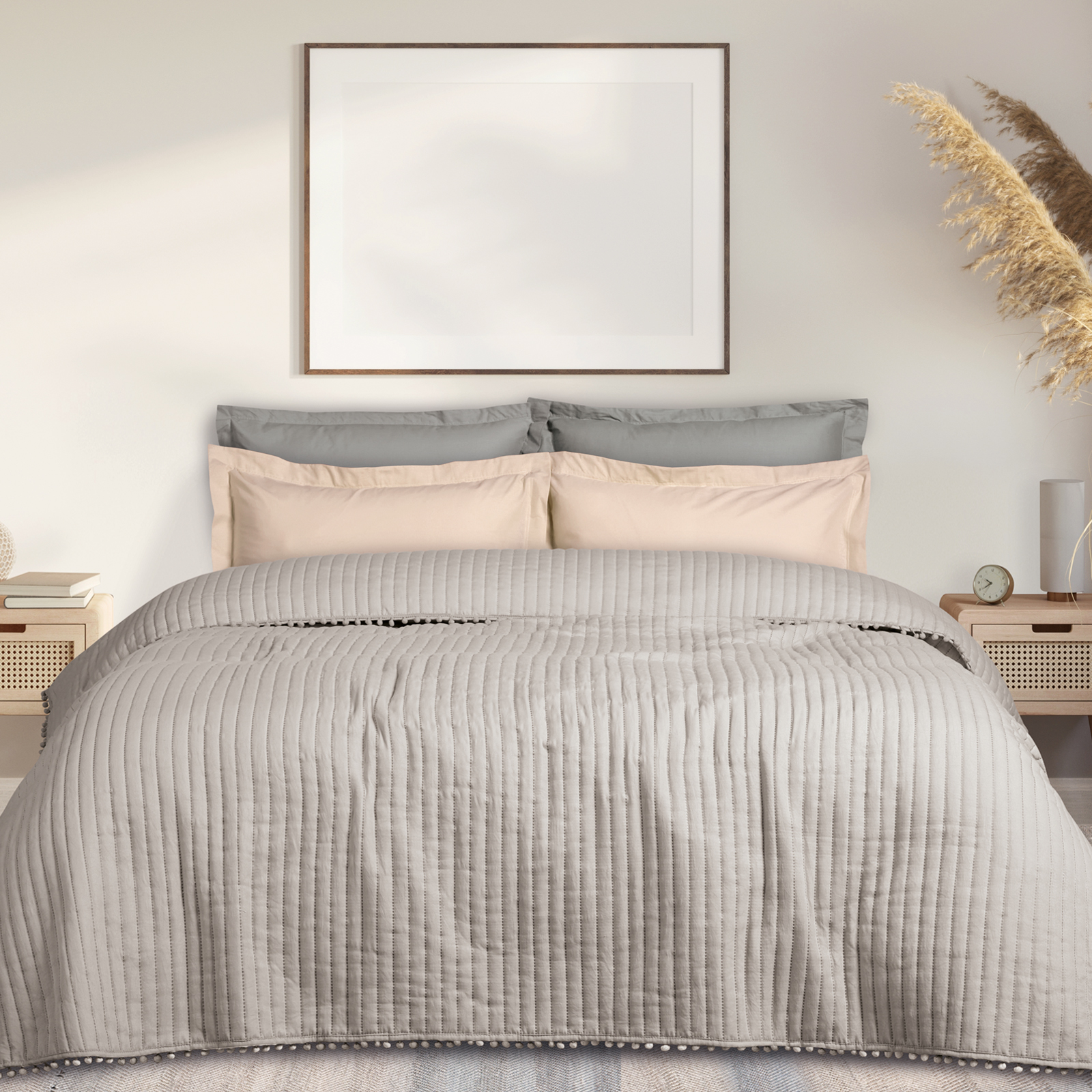 Κουβερλί Microfiber Υπέρδιπλο 220x240εκ. Happy 9625 Σπα