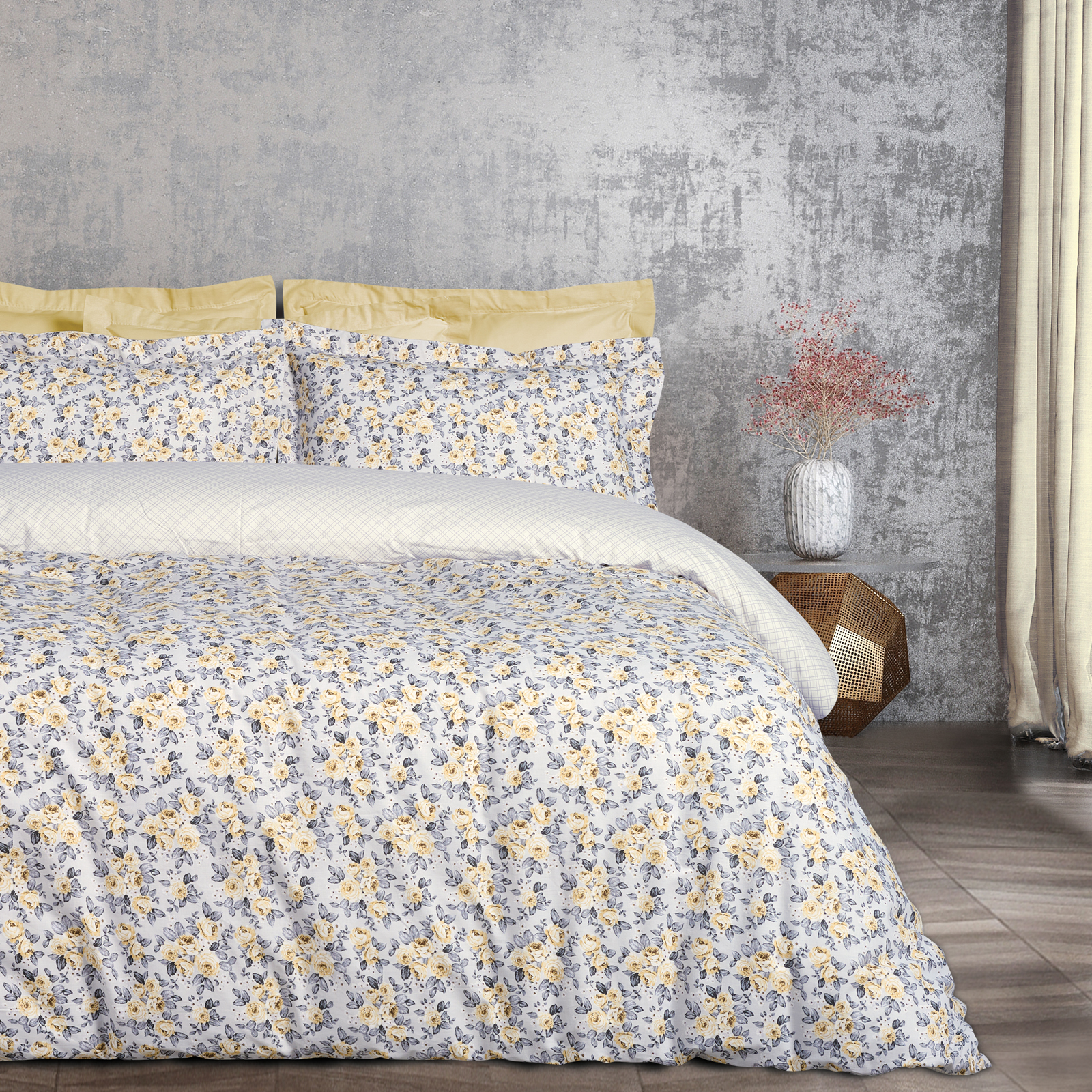 Das Home - ΣΗΜΑΝΤΙΚΟ: Σε περίπτωση διαφοράς τιμής από το κατάστημα ισχύει παντα και μόνο η τιμή του καταστήματος Σετ Παπλωματοθήκη Βαμβακερή Μονή 160x240εκ. Happy 9650