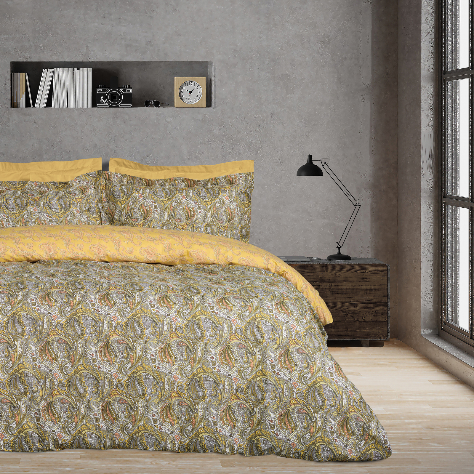 Σετ Παπλωματοθήκη Βαμβακερή Μονή 160x240εκ. Happy 9651 