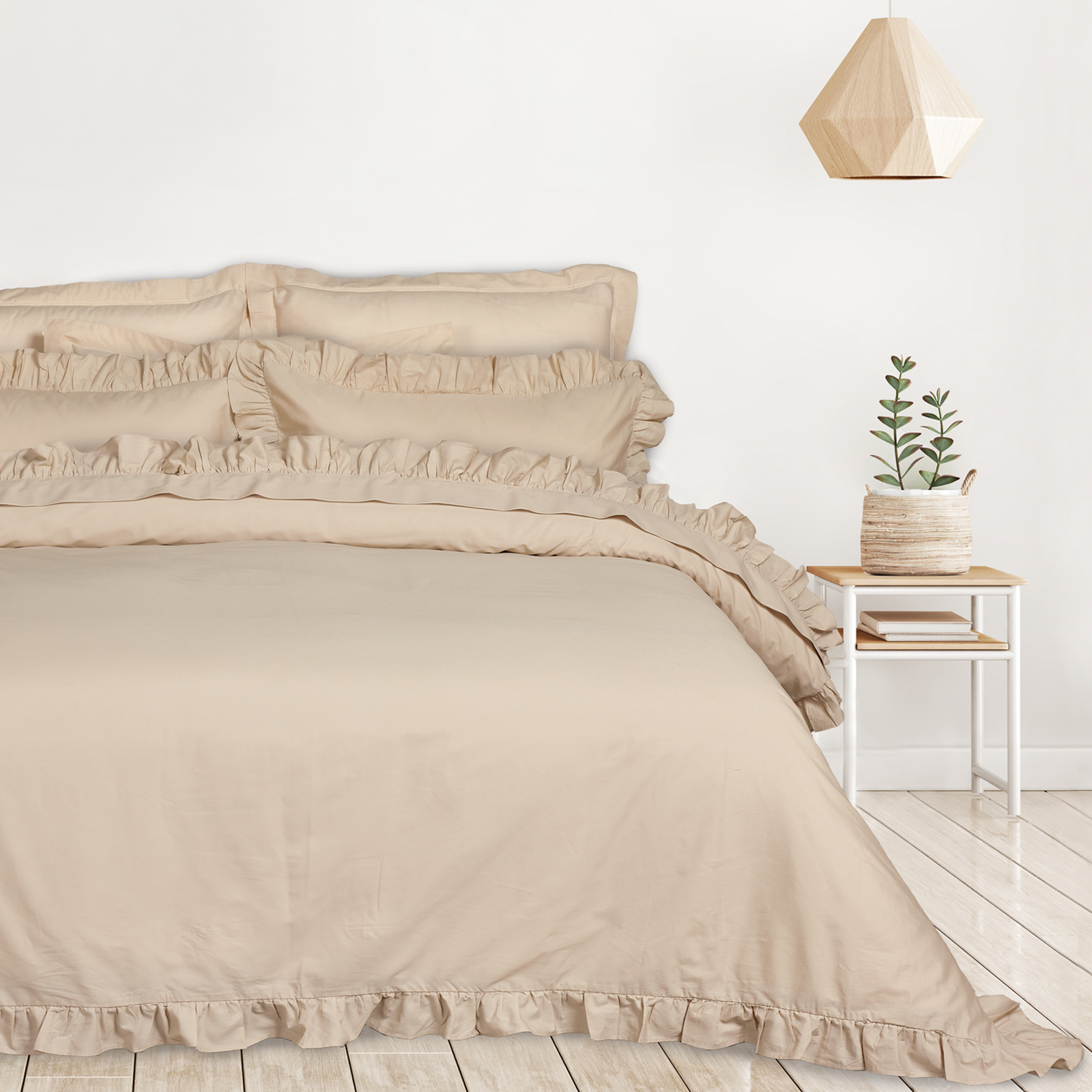 Das Home Σετ Παπλωματοθήκη Βαμβακερή Υπέρδιπλη 220x240εκ. Daily 3168 Taupe Das Home (Ύφασμα: Βαμβάκι 100%, Μέγεθος: Υπέρδιπλα, Χρώμα: Taupe) - Das Home - 406009203168