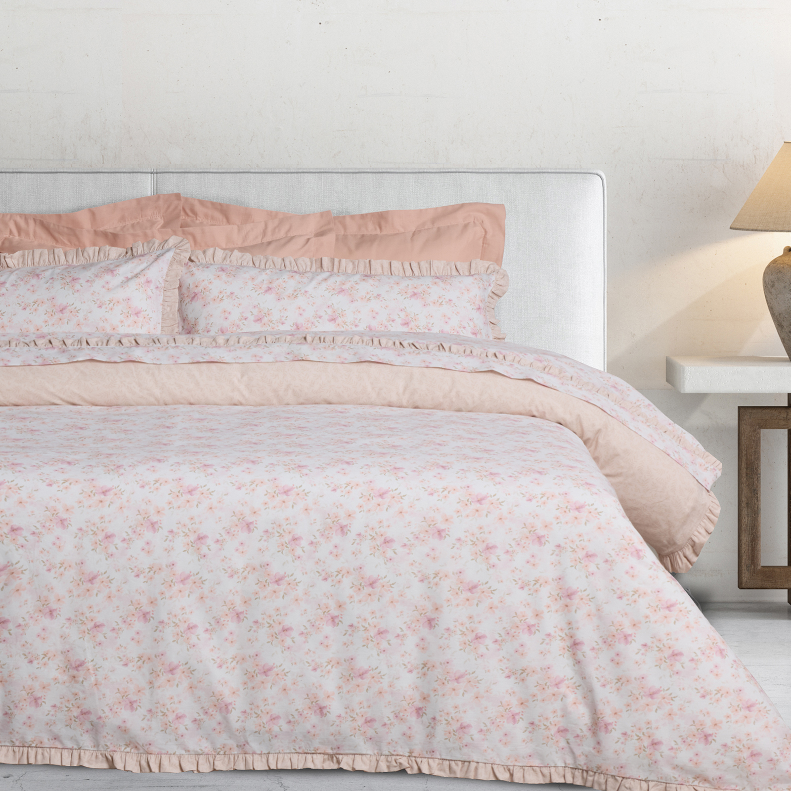 Σετ Παπλωματοθήκη Βαμβακερή Υπέρδιπλη 220x240εκ. Daily 3183 Nude Das Home (Ύφασμα: Βαμβάκι 100%, Χρώμα: Nude, Μέγεθος: Υπέρδιπλα) - Das Home - 406009203183