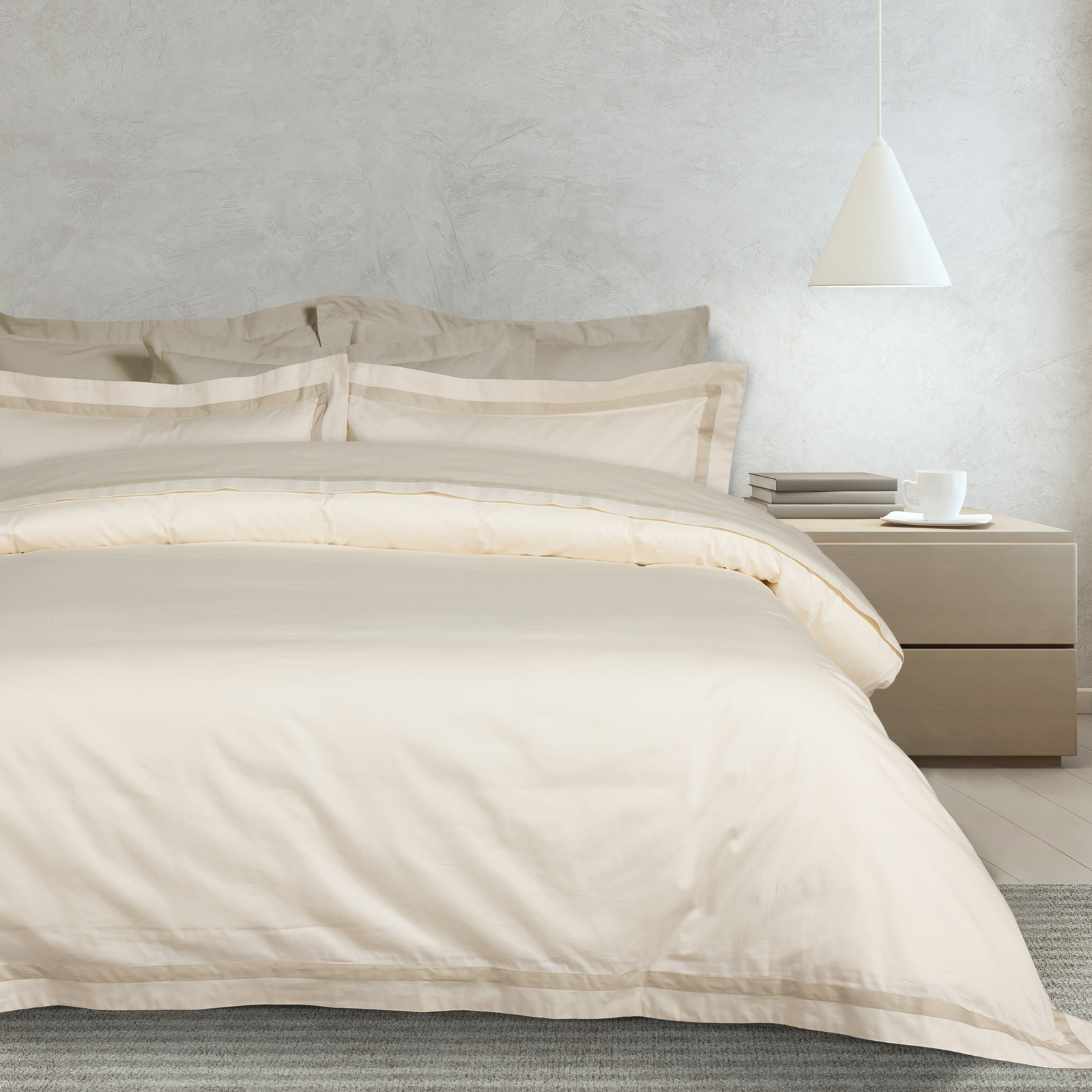 Das Home - ΣΗΜΑΝΤΙΚΟ: Σε περίπτωση διαφοράς τιμής από το κατάστημα ισχύει παντα και μόνο η τιμή του καταστήματος Σετ Παπλωματοθήκη Βαμβακοσατέν Υπέρδιπλη 220x240εκ. Exe