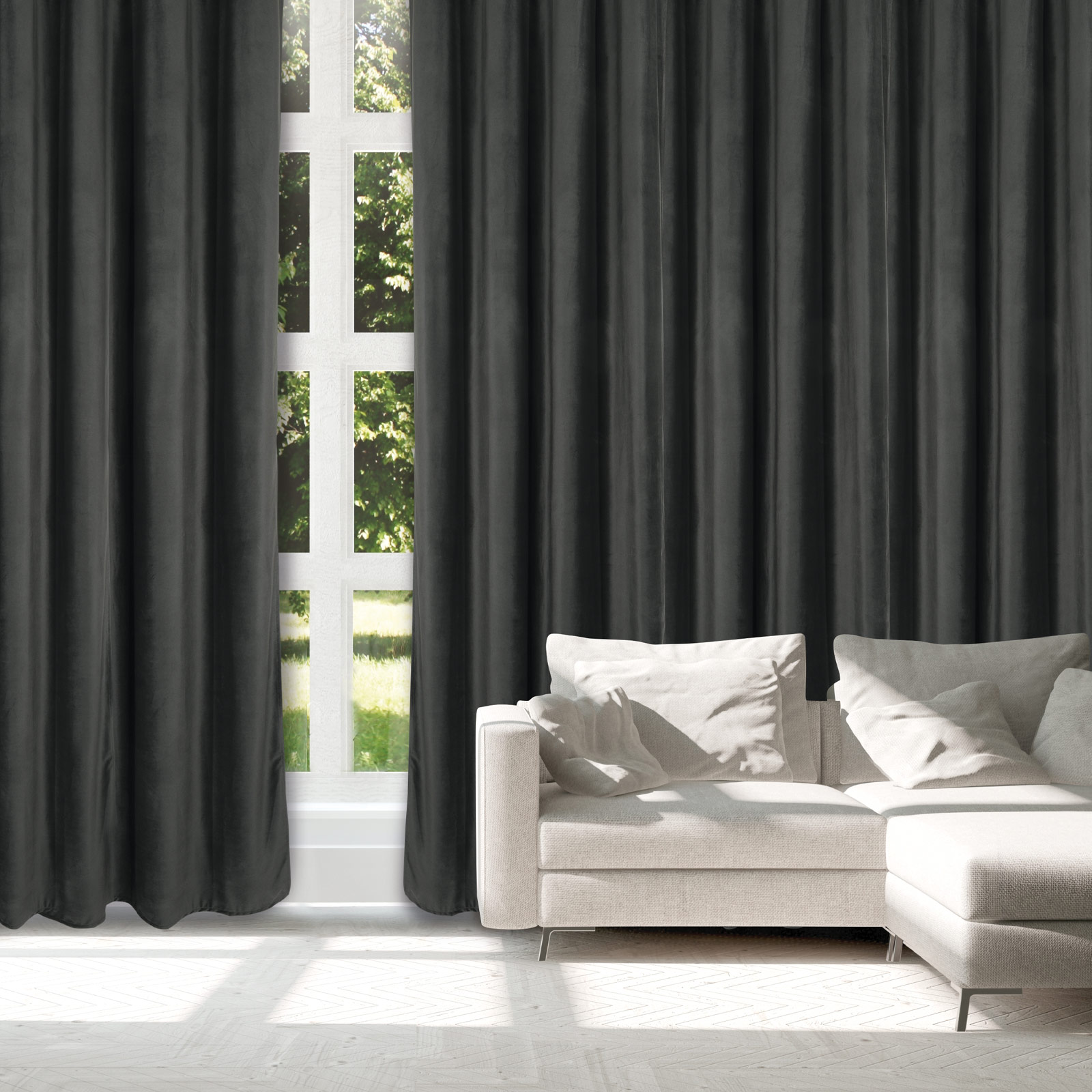 Κουρτίνα Με Τρούκς Polyester 140×270εκ. Curtain Line 2232 Γκρι Σκούρο Das Home (Ύφασμα: Polyester, Χρώμα: Γκρι) – Das Home – 420142702232