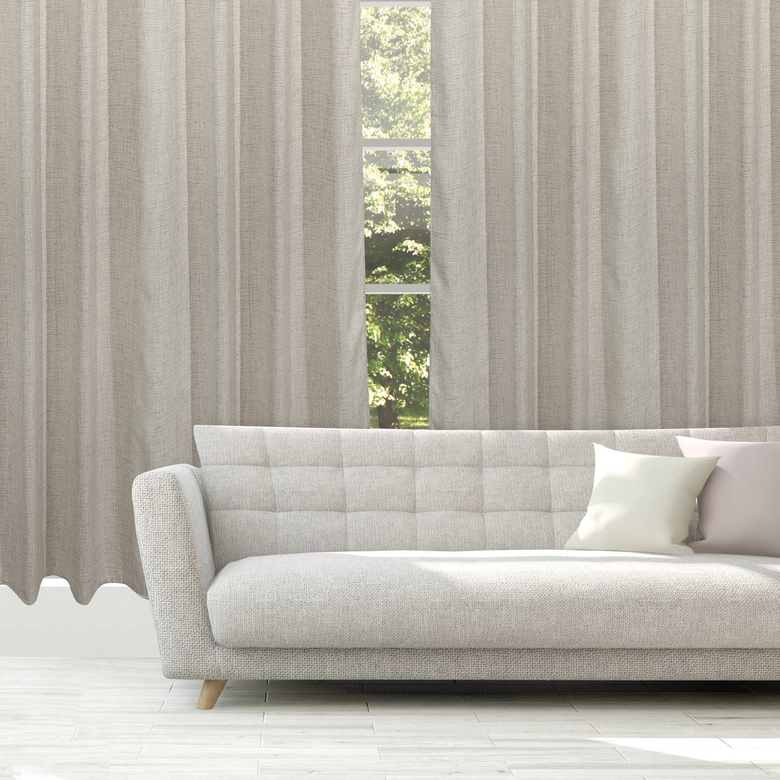 Κουρτίνα Μέτριας Σκίασης Με Τρουκς Polyester 140x270εκ. Curtain Line 2234 Μπεζ Das Home (Ύφασμα: Polyester, Χρώμα: Μπεζ) - Das Home - 420142702234