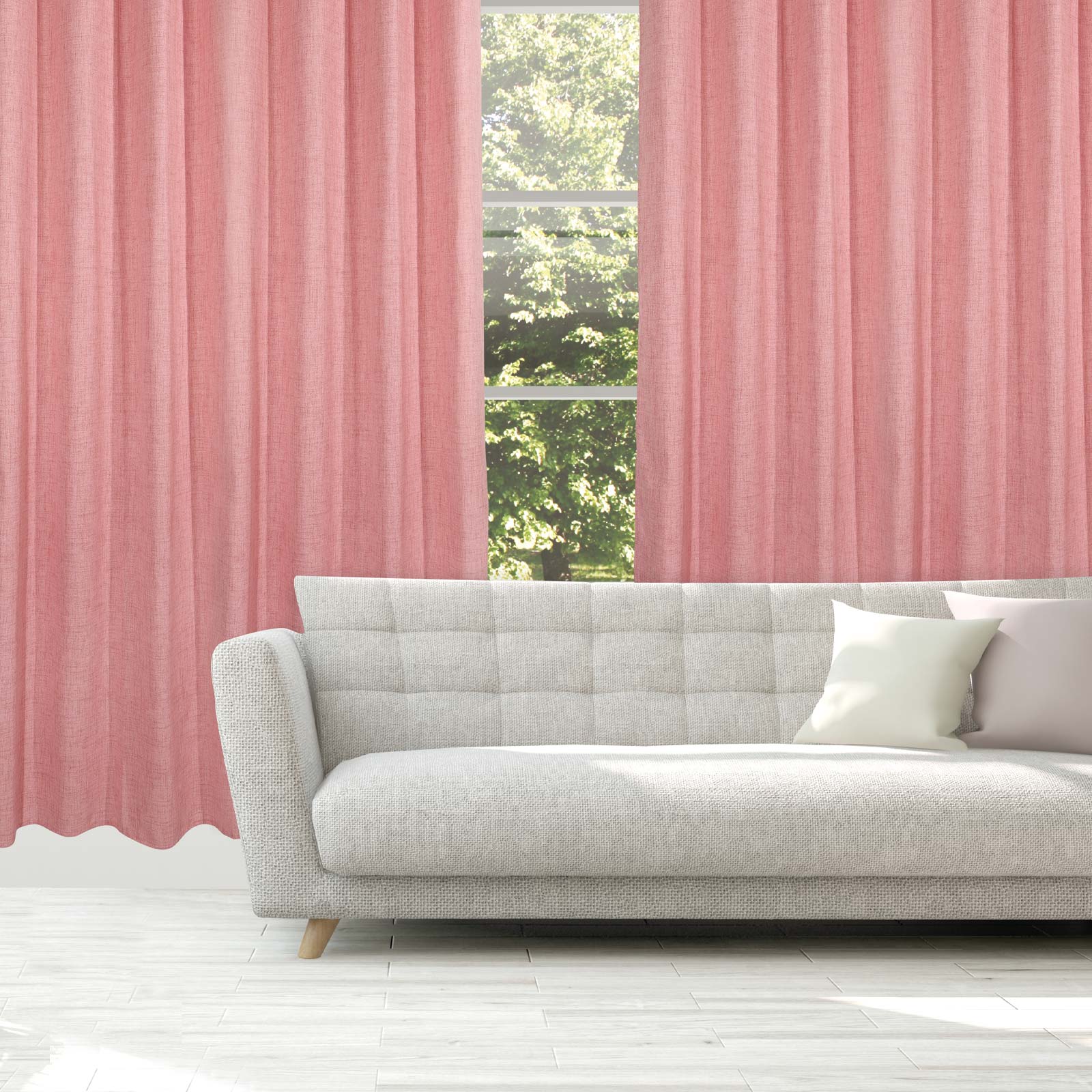 Κουρτίνα Μέτριας Σκίασης Με Τρουκς Polyester 140×270εκ. Curtain Line 2238 Ροδί Das Home (Ύφασμα: Polyester, Χρώμα: Ροδί) – Das Home – 420142702238