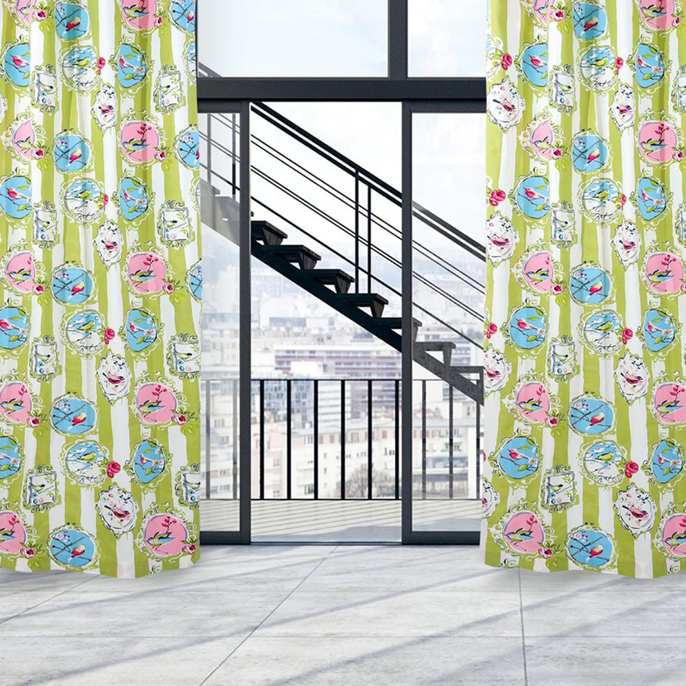 Κουρτίνα Με Τρούκς Polycotton 140x280εκ. Curtain Line 2059 Das Home (Ύφασμα: 60% Cotton - 40% Polyester, Χρώμα: Ροζ) - Das Home - 420142802059