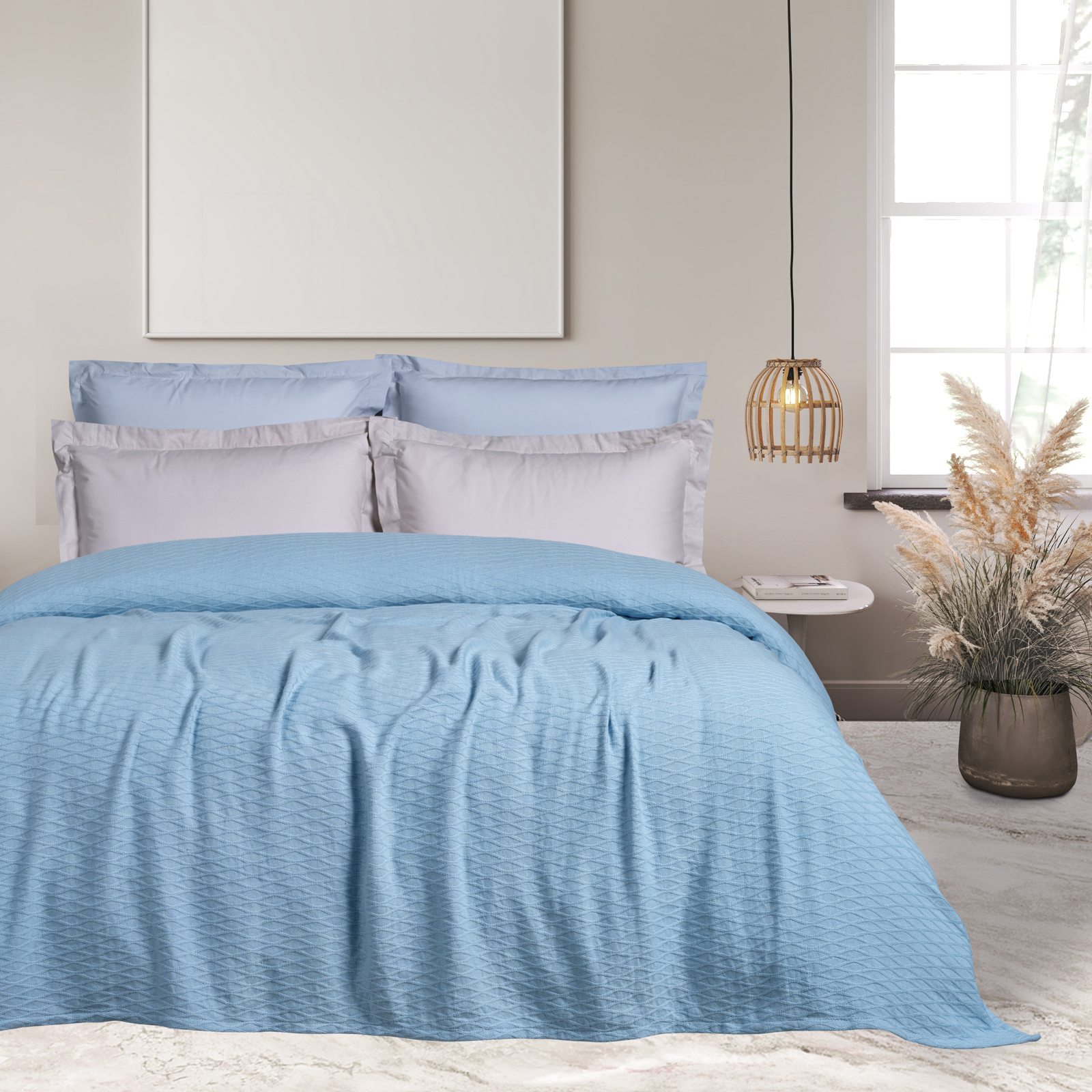Das Home Κουβέρτα Polycotton Μονή 160x240εκ. Blankets 0489 Μπλε Das Home (Χρώμα: Μπλε, Ύφασμα: 70% Βαμβάκι-30% Polyester, Μέγεθος: Μονά) - Das Home - 420577710489
