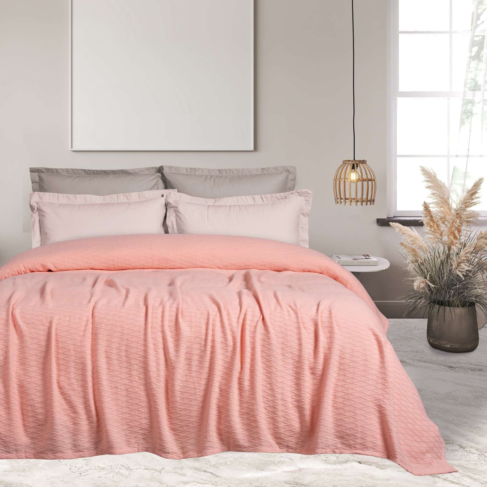 Das Home Κουβέρτα Polycotton Μονή 160x240εκ. Blankets 0491 Σομόν Das Home (Χρώμα: Σομόν, Ύφασμα: 70% Βαμβάκι-30% Polyester, Μέγεθος: Μονά) - Das Home - 420577710491