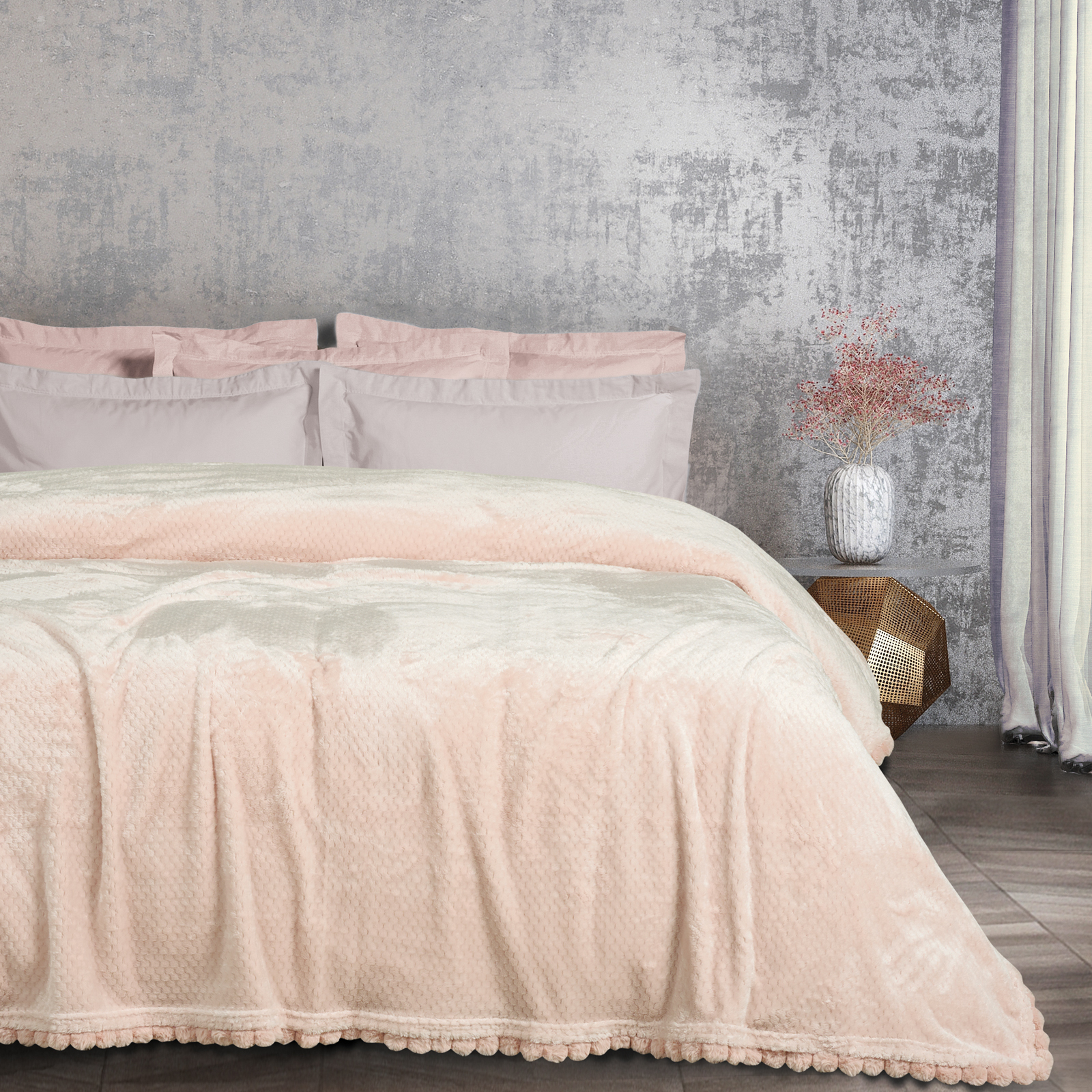 Das Home Κουβέρτα Fleece Μονή 160x220εκ. Blankets 1185 Ροζ Das Home (Ύφασμα: Polyester, Χρώμα: Ροζ, Μέγεθος: Μονά) - Das Home - 420588161185