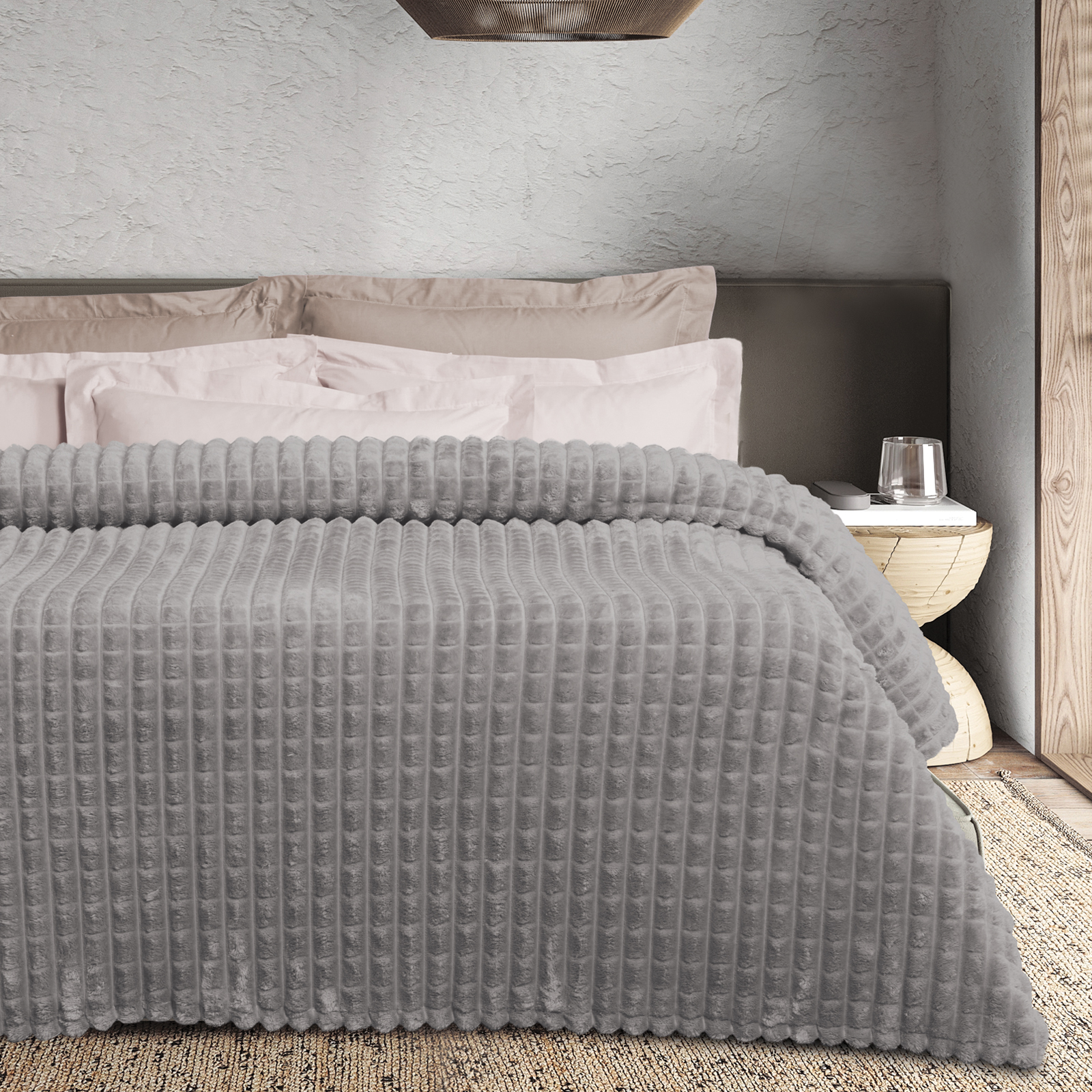 Κουβέρτα Fleece Υπέρδιπλη 220x240εκ. Blankets 1389 Grey Das Home (Ύφασμα: Polyester, Χρώμα: Γκρι, Μέγεθος: Υπέρδιπλα) - Das Home - 420588221389