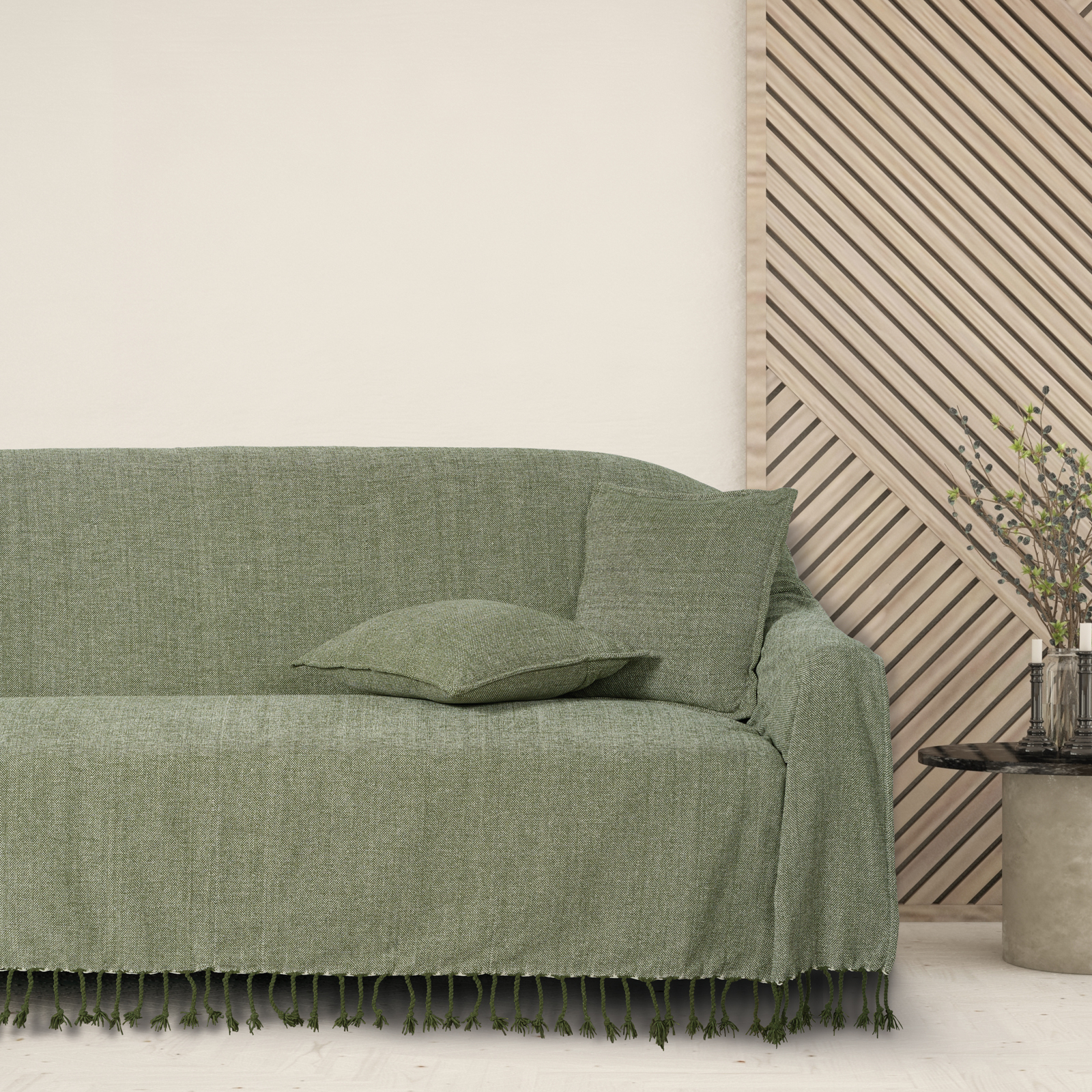 Das Home Ριχτάρι Chenille Διθέσιος 180x250εκ. Throws Line 0273 Olive Das Home (Ύφασμα: Chenille, Χρώμα: Λαδί) - Das Home - 420618250273