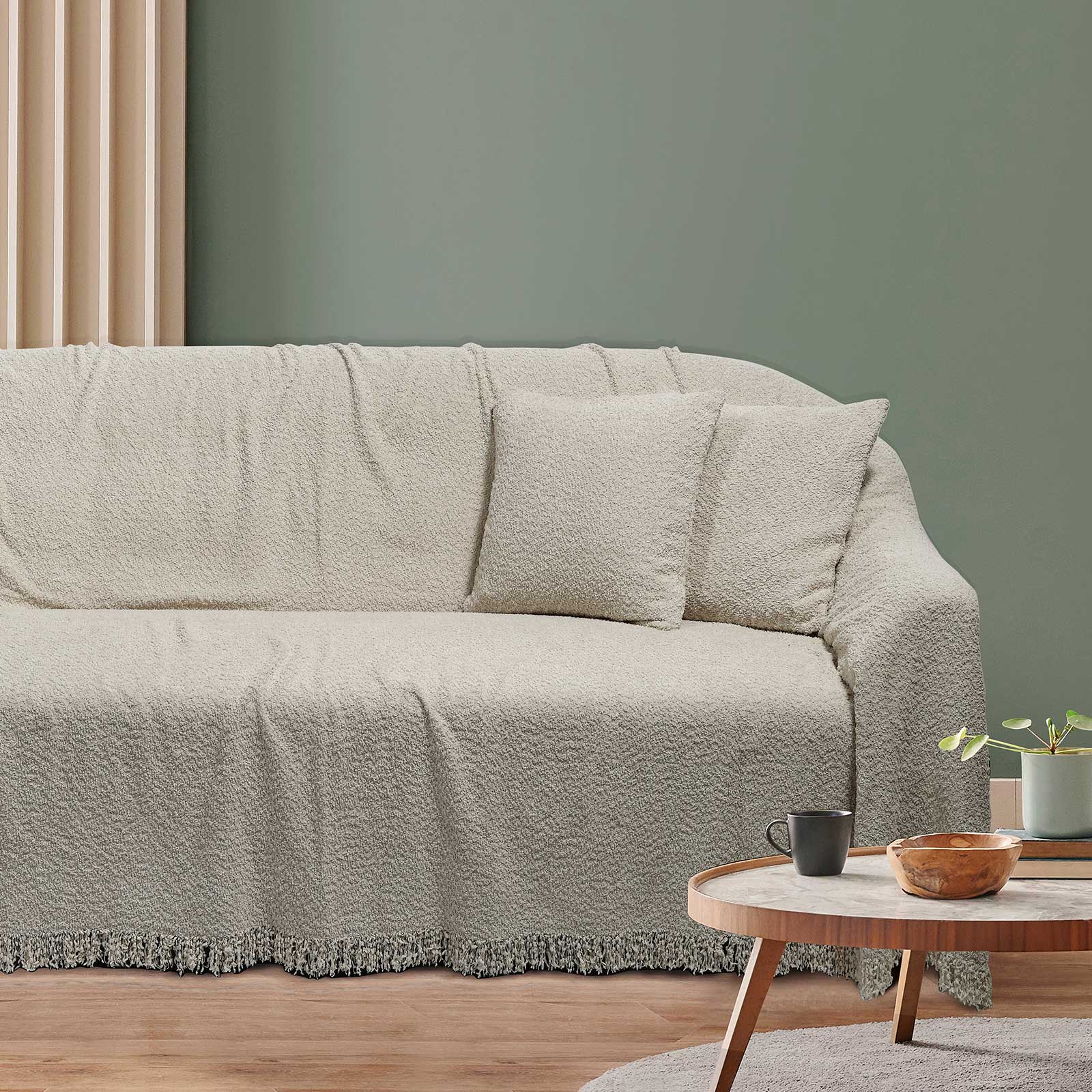 Ριχτάρι Polyester Τριθέσιος 180x300εκ. Throws Line 0232 Das Home (Ύφασμα: Polyester, Χρώμα: Μπεζ) - Das Home - 420618300232