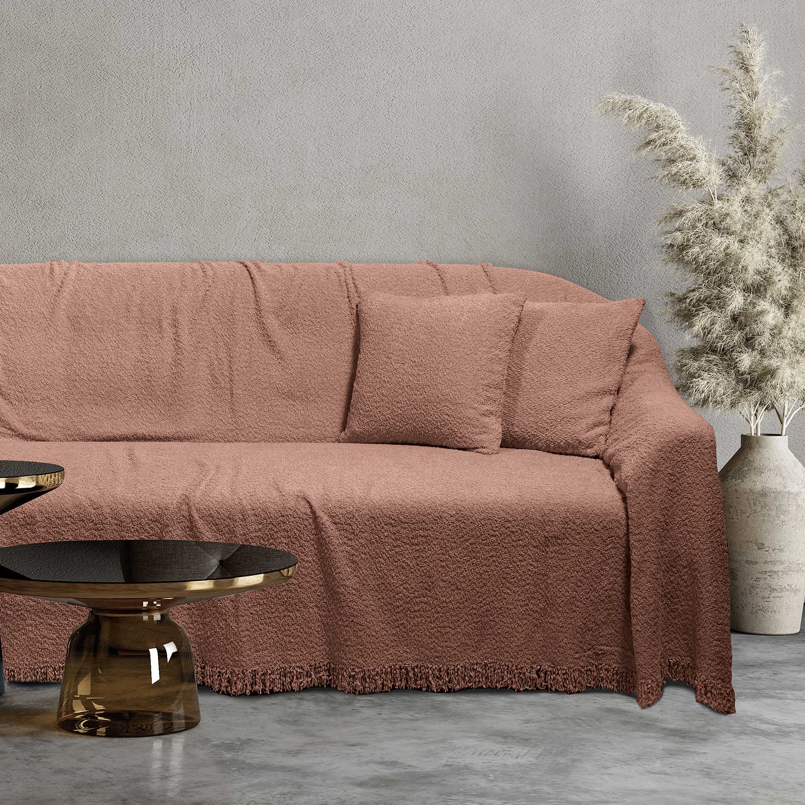 Ριχτάρι Polyester Τριθέσιος 180x300εκ. Throws Line 0236 Das Home (Ύφασμα: Polyester, Χρώμα: Ροδί) - Das Home - 420618300236